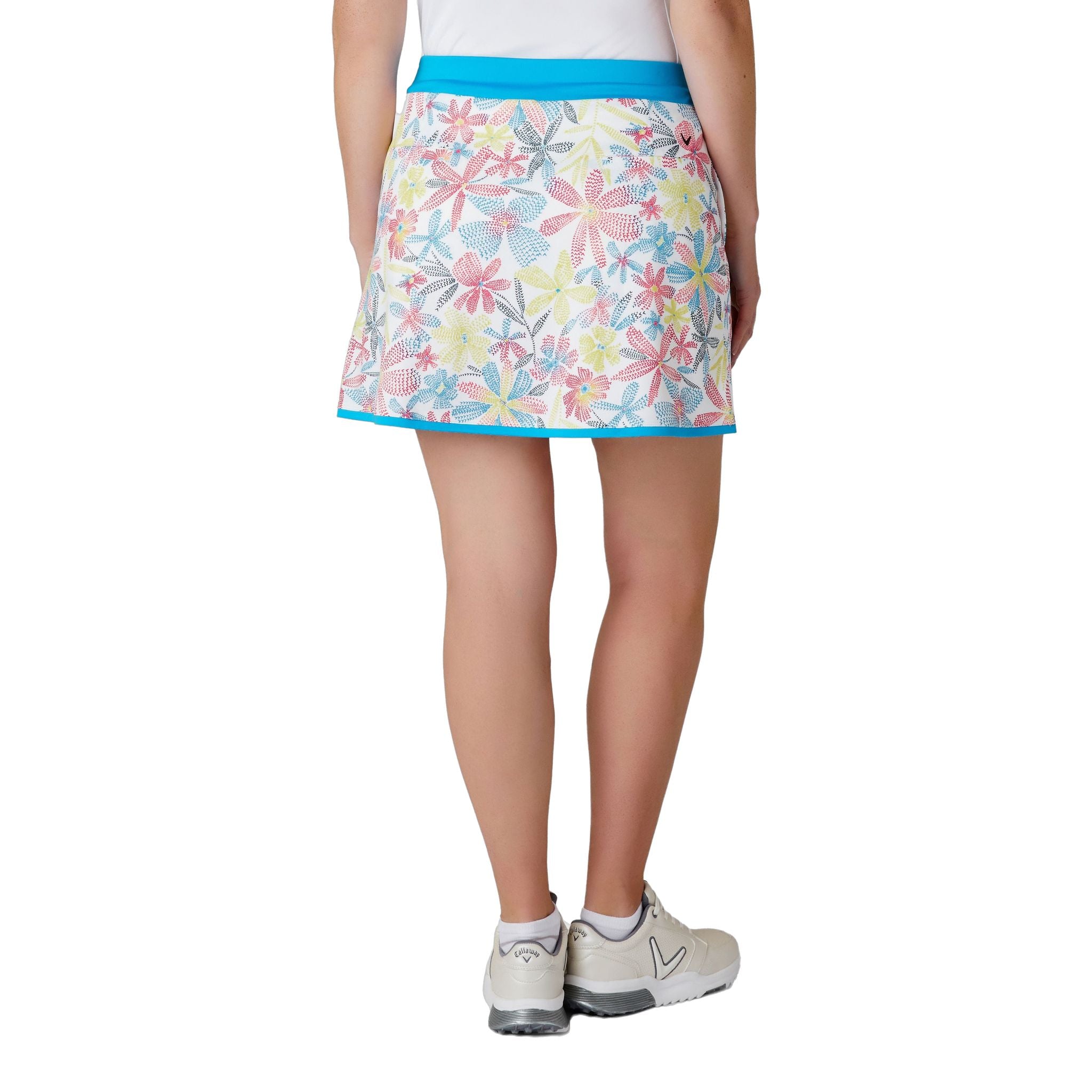Jupe-short portefeuille Callaway pour femme, motif floral à chevrons