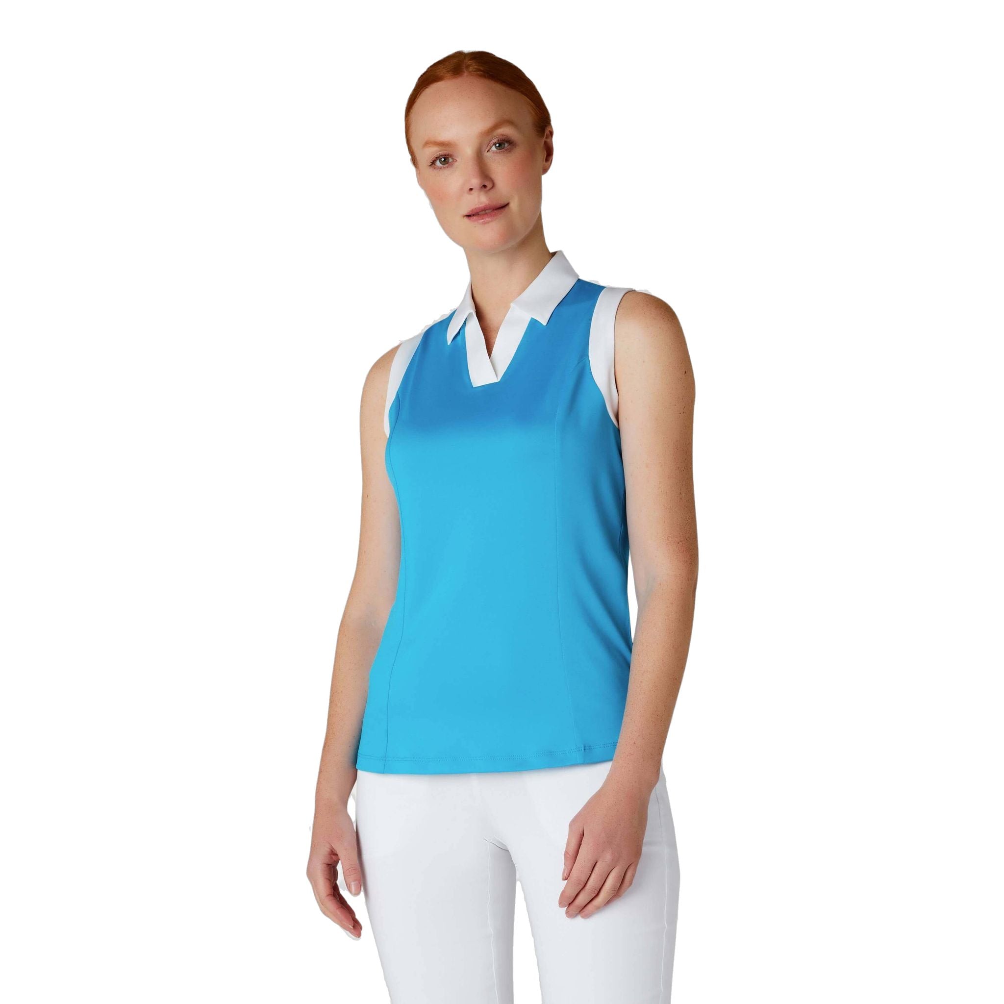 Polo sans manches Callaway Colorblock pour femme