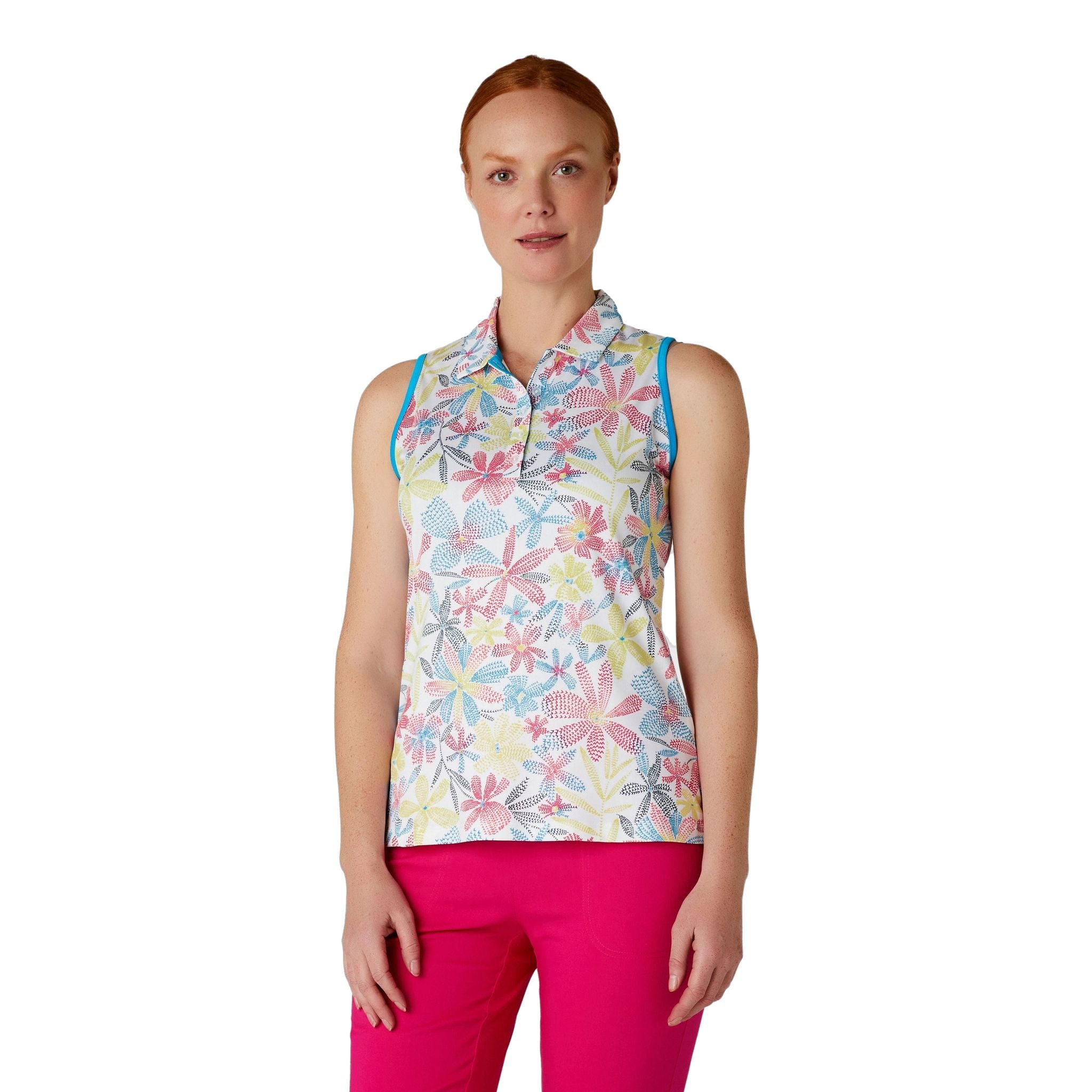 Callaway Chev Foral Sleeveless Shirt Damen