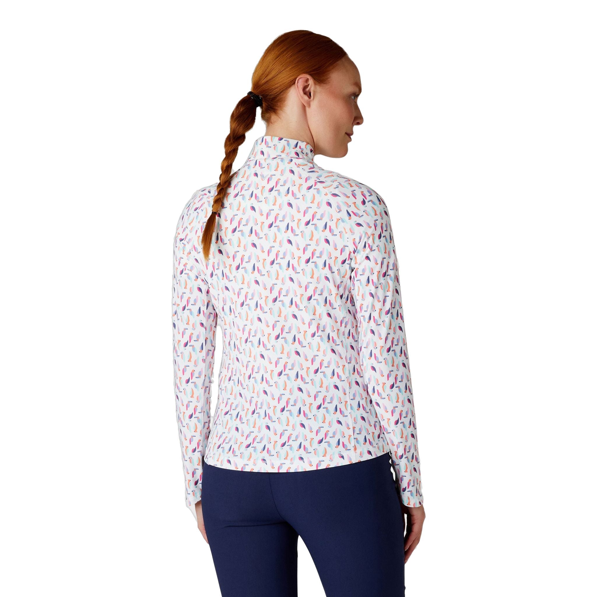 Chemise Callaway à imprimé oiseau/aigle pour femme