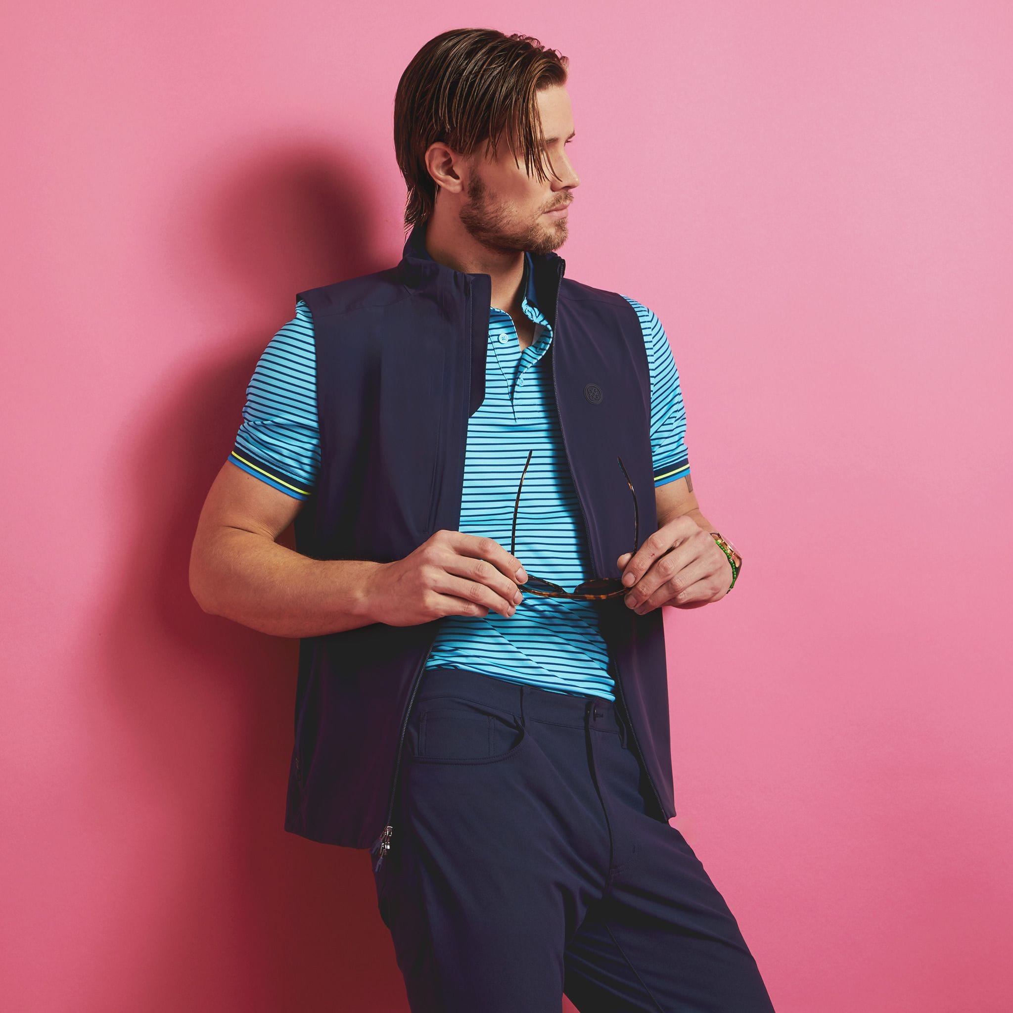 GFORE Skull & T´s 3D Tech Polo Herren