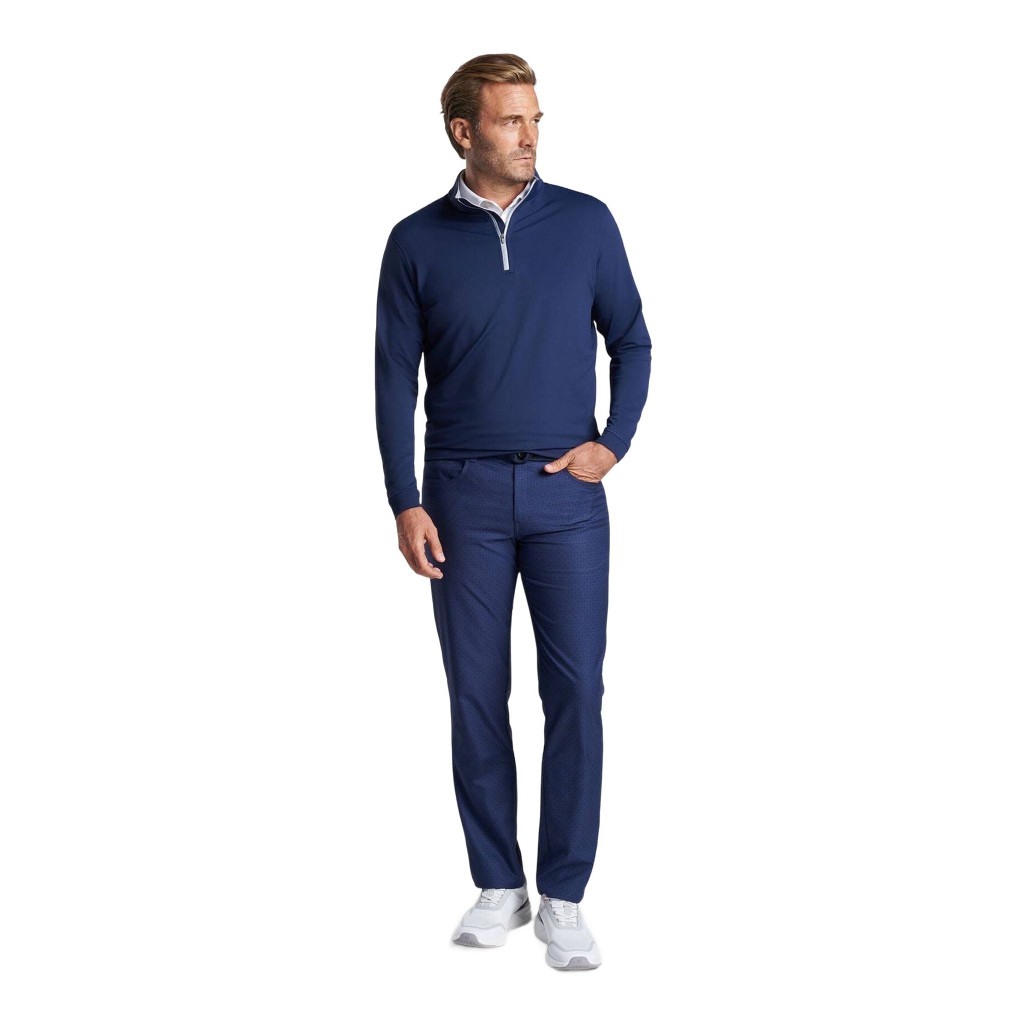Pull Peter Millar Perth Stretch à fermeture éclair 1/4 pour homme