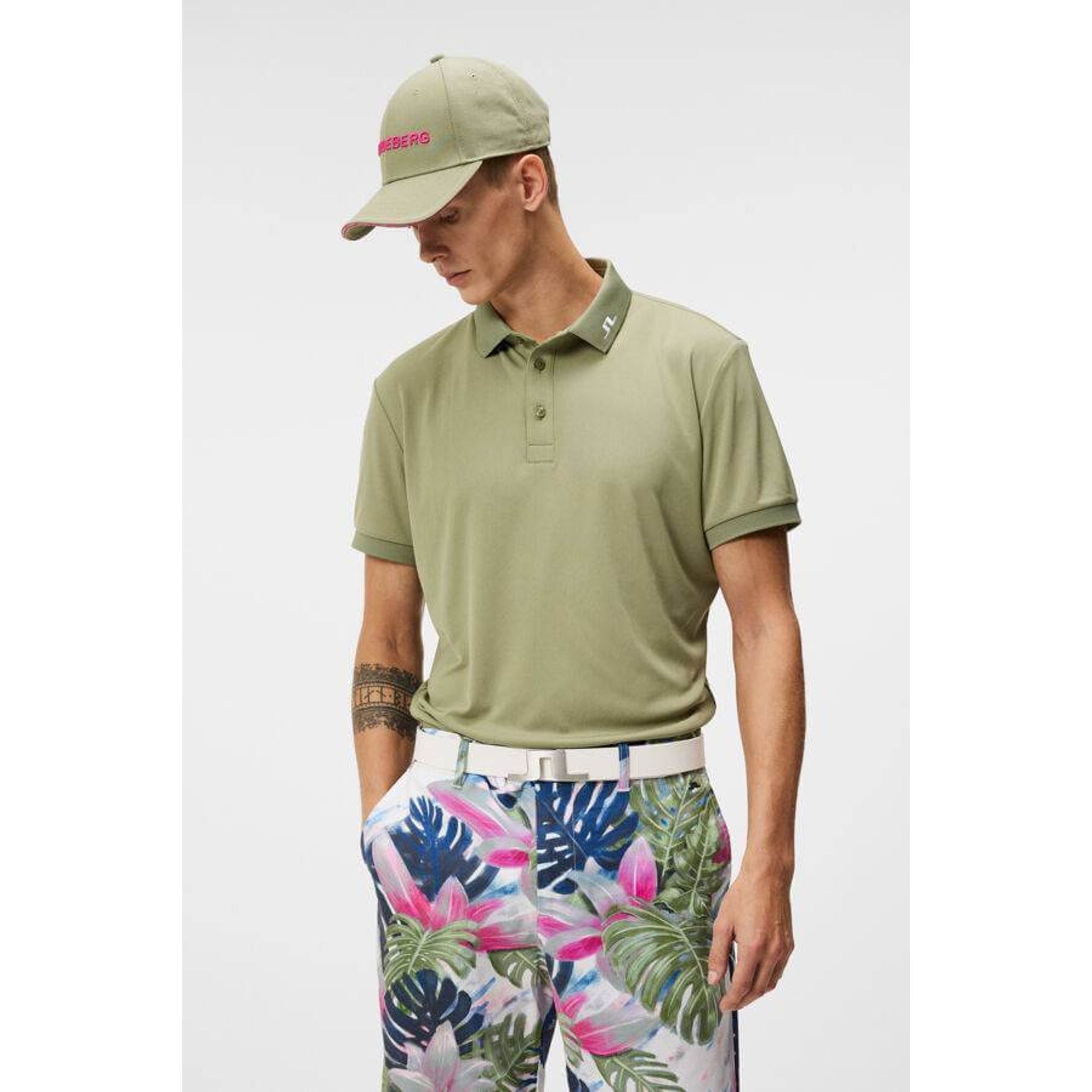 J. Lindeberg KV Regular Fit Print Polo Herren