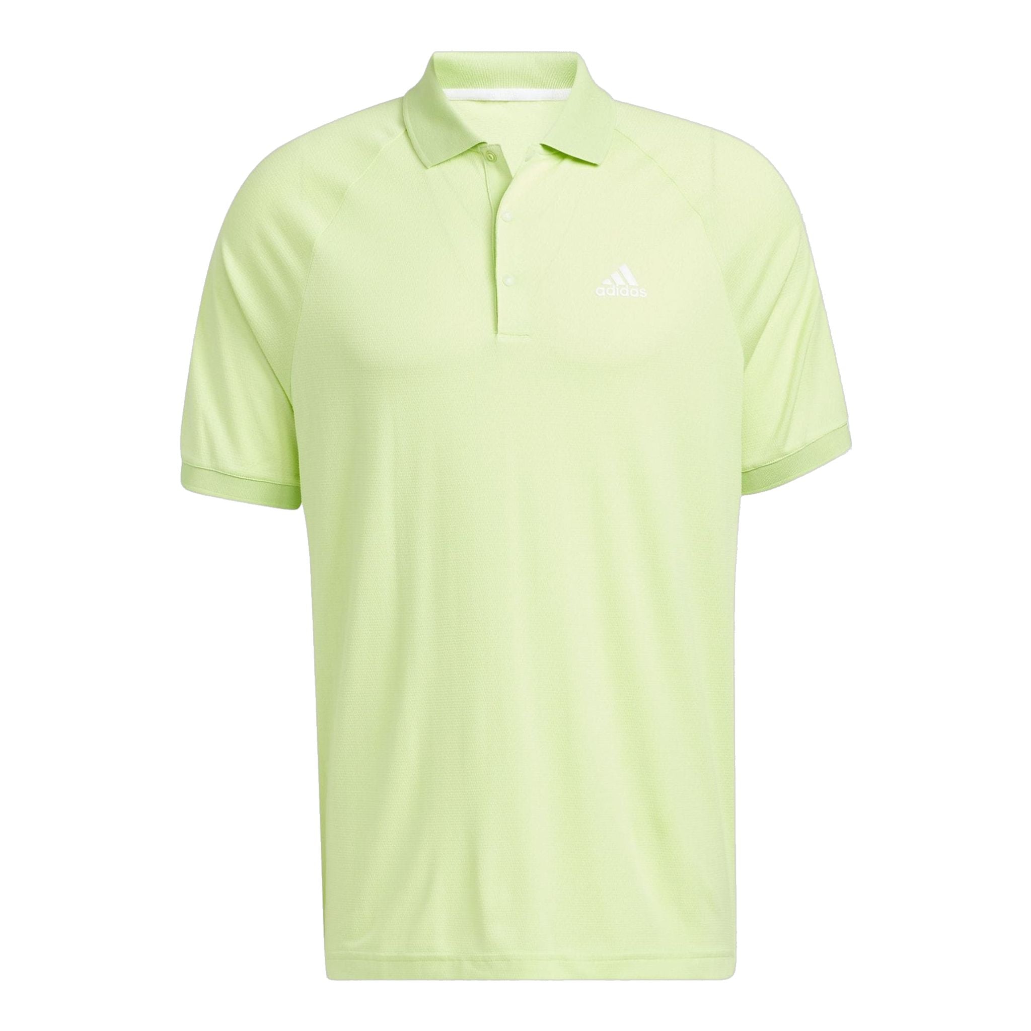 Polo Adidas M Moss Stitch Pulse Lime/Blanc Homme