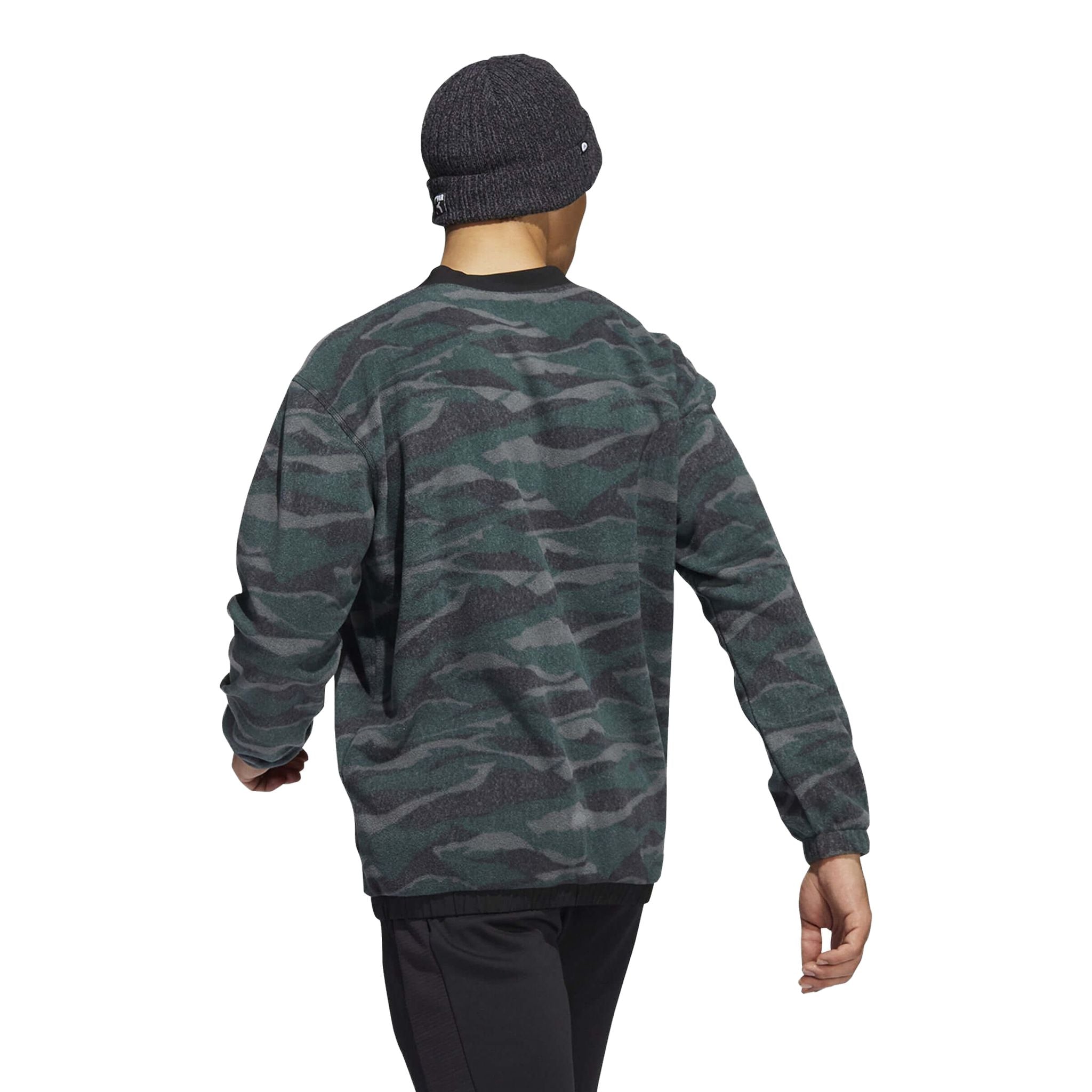 Pull Adidas à imprimé textuel noir/gris Six/Shadow, taille homme