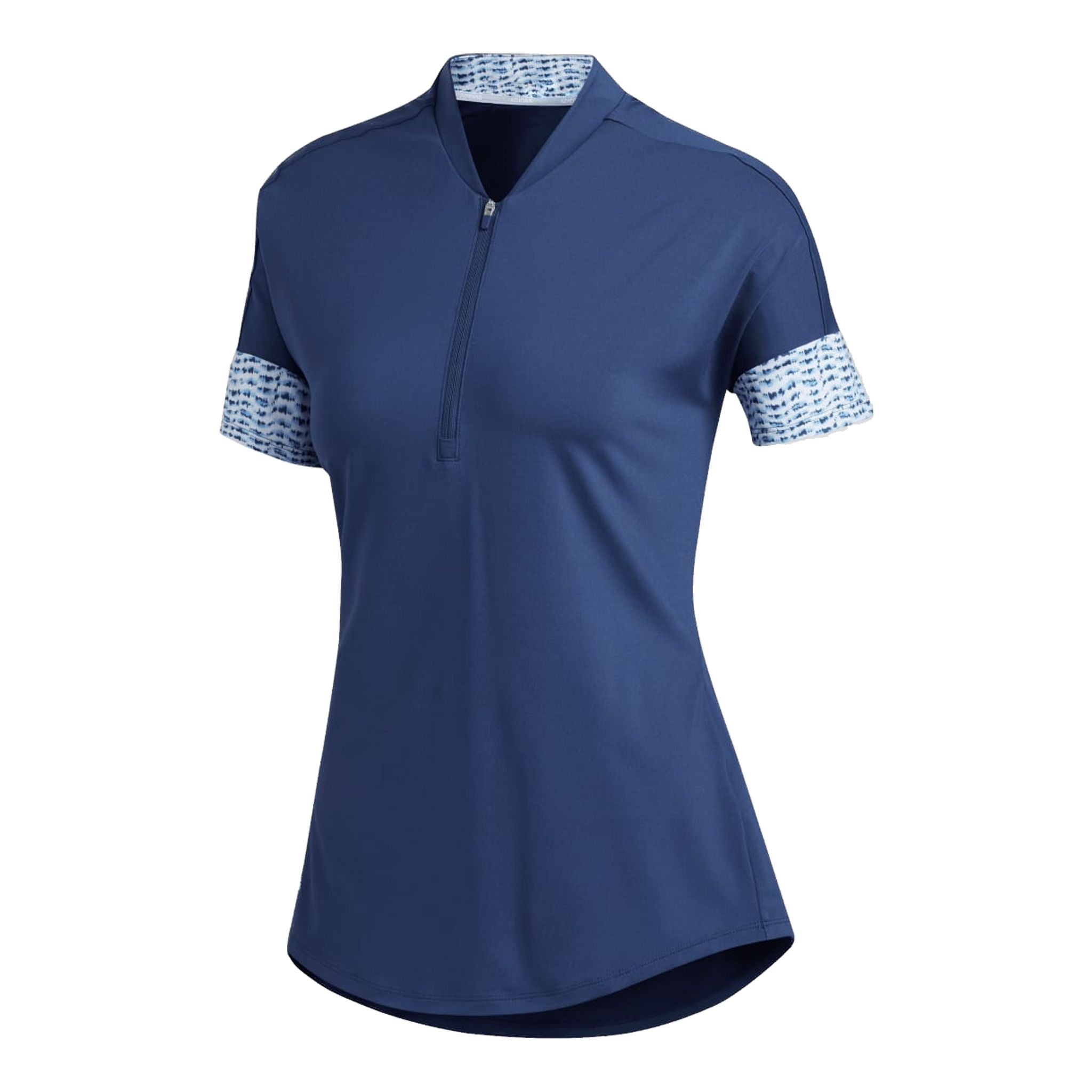 Polo Adidas W Ultimate imprimé à manches courtes indigo pour femme