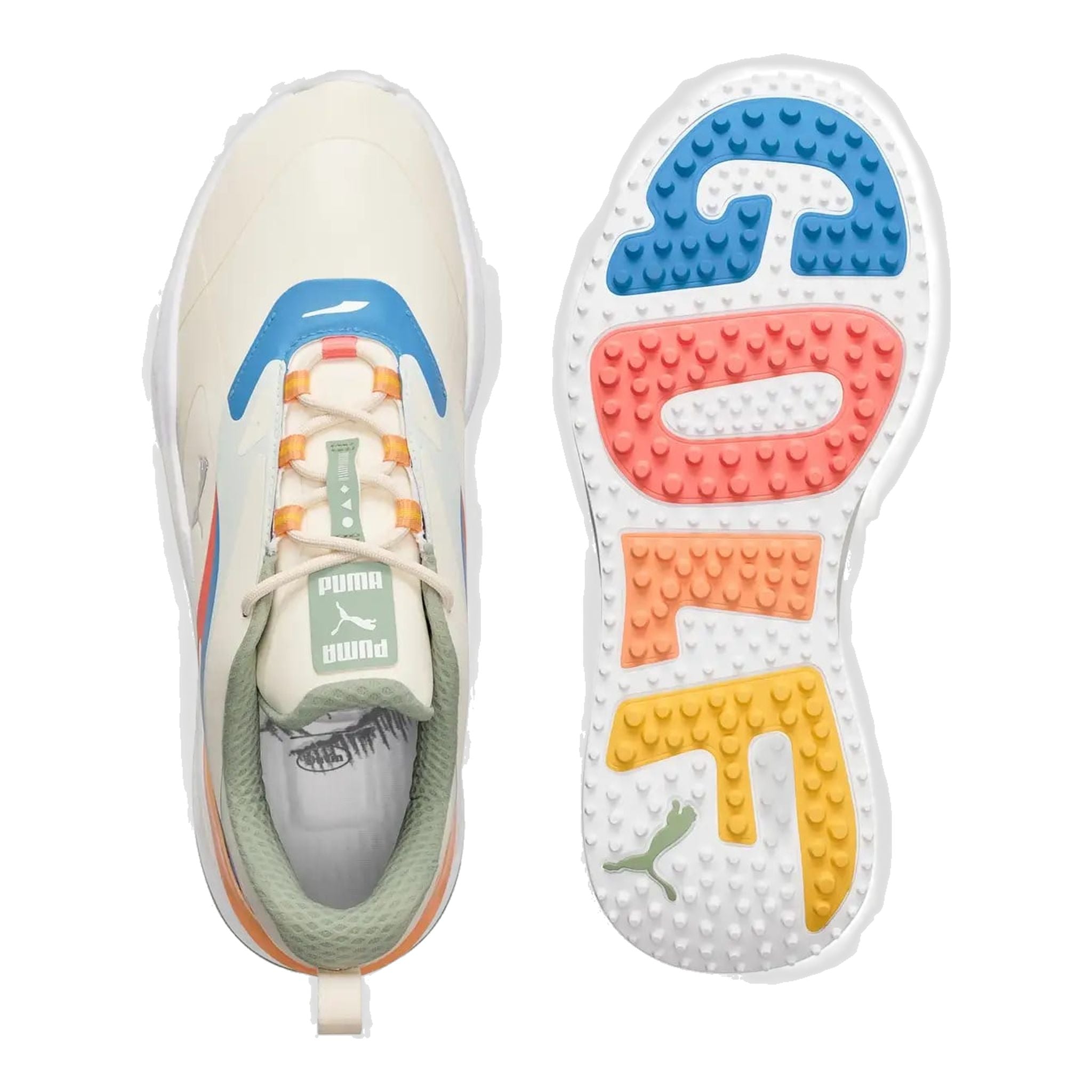 Chaussures Puma Duvin Gs Fast blanches/bleues pour hommes