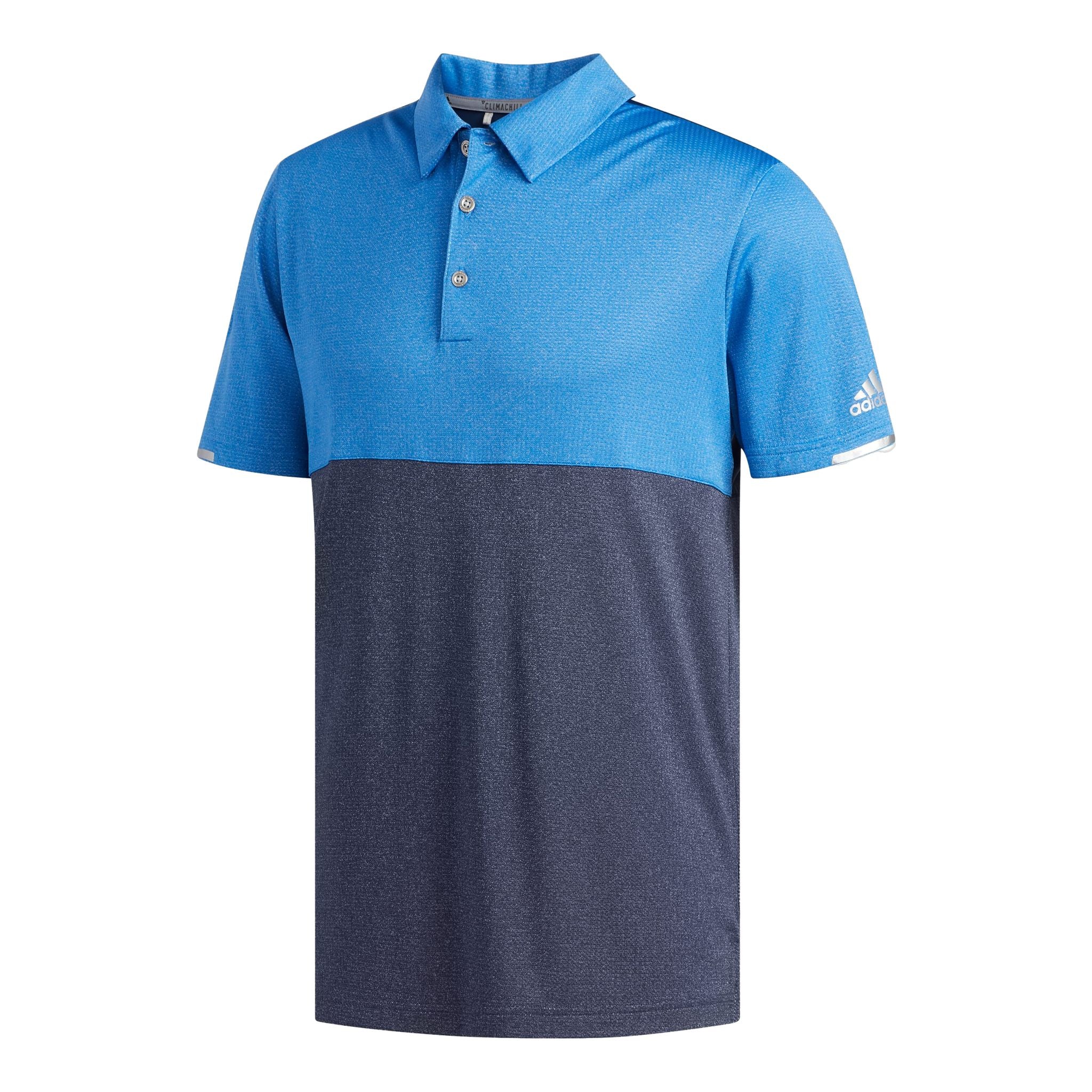 Polo de compétition Adidas Climachill Heather bleu/marine pour homme