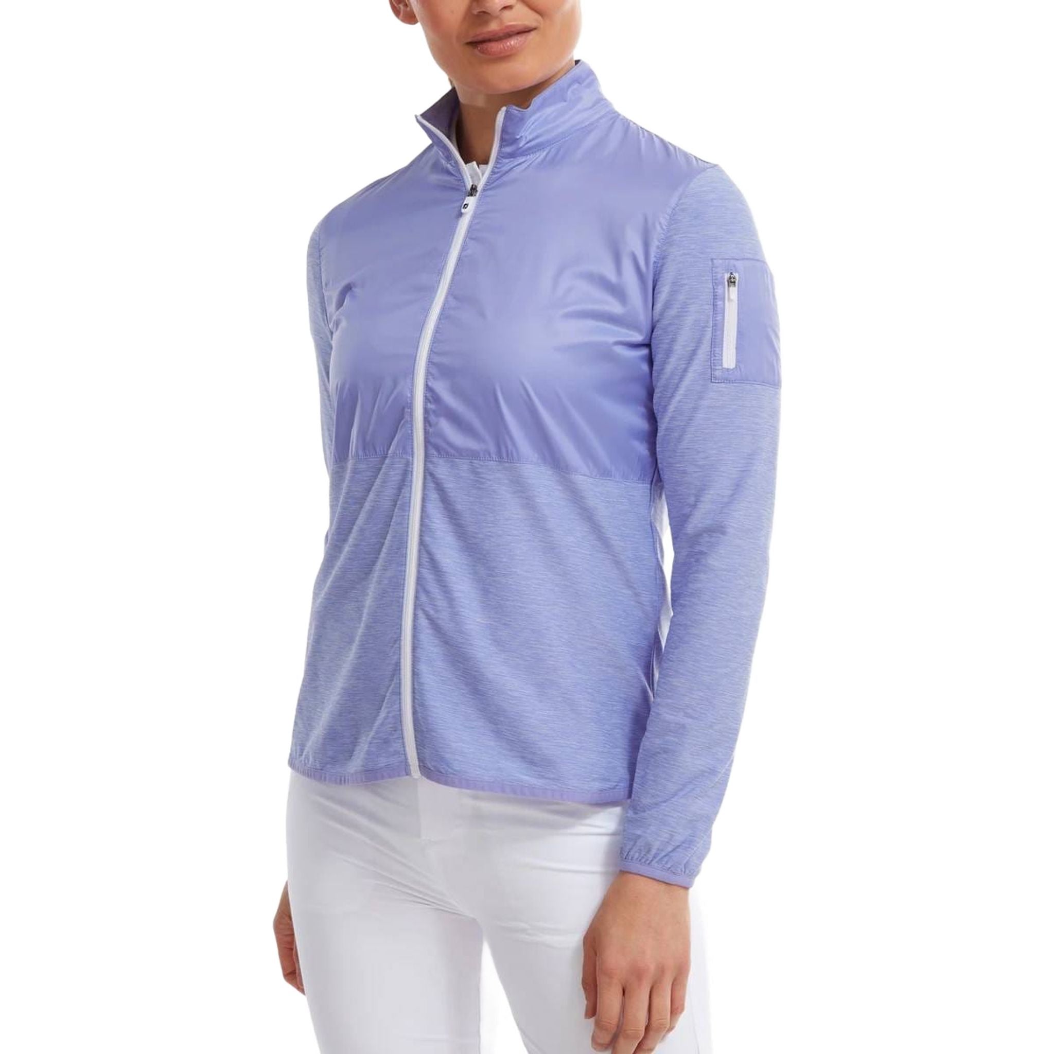 Footjoy Veste intermédiaire zippée intégrale Space Dye Femme