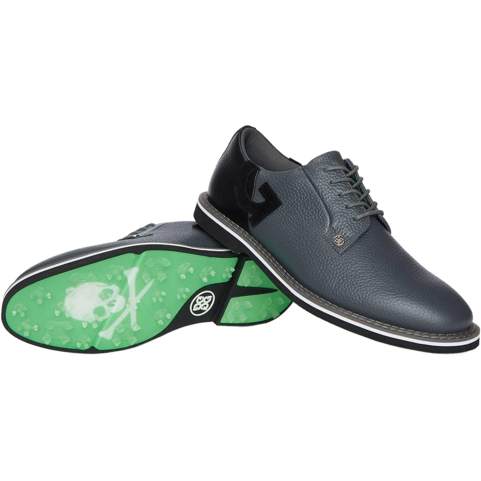 Chaussures de golf GFORE Gallivanter en cuir galet bicolore pour hommes