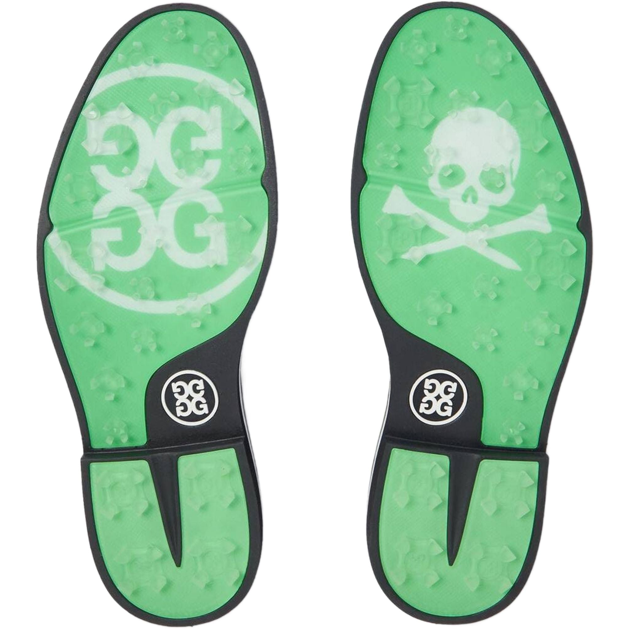 Chaussures de golf GFORE Gallivanter en cuir galet bicolore pour hommes