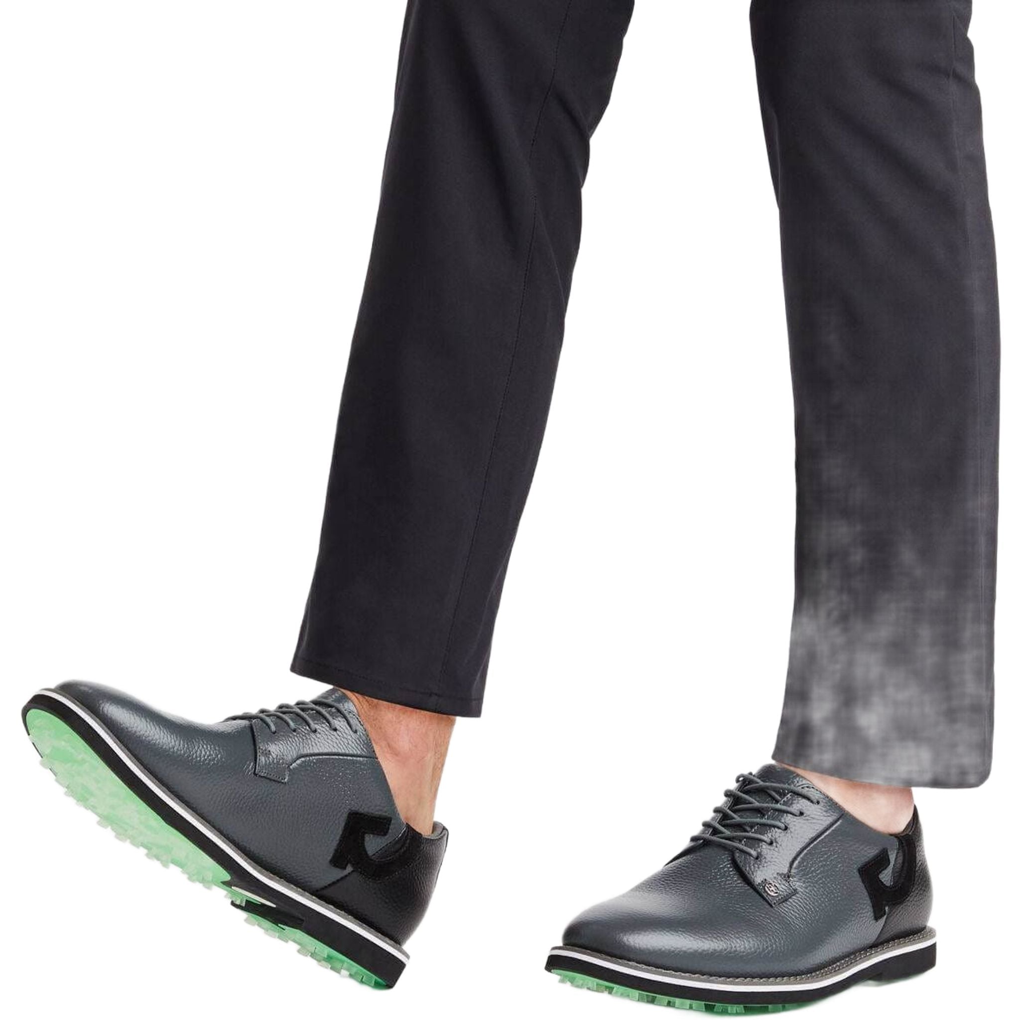 Chaussures de golf GFORE Gallivanter en cuir galet bicolore pour hommes