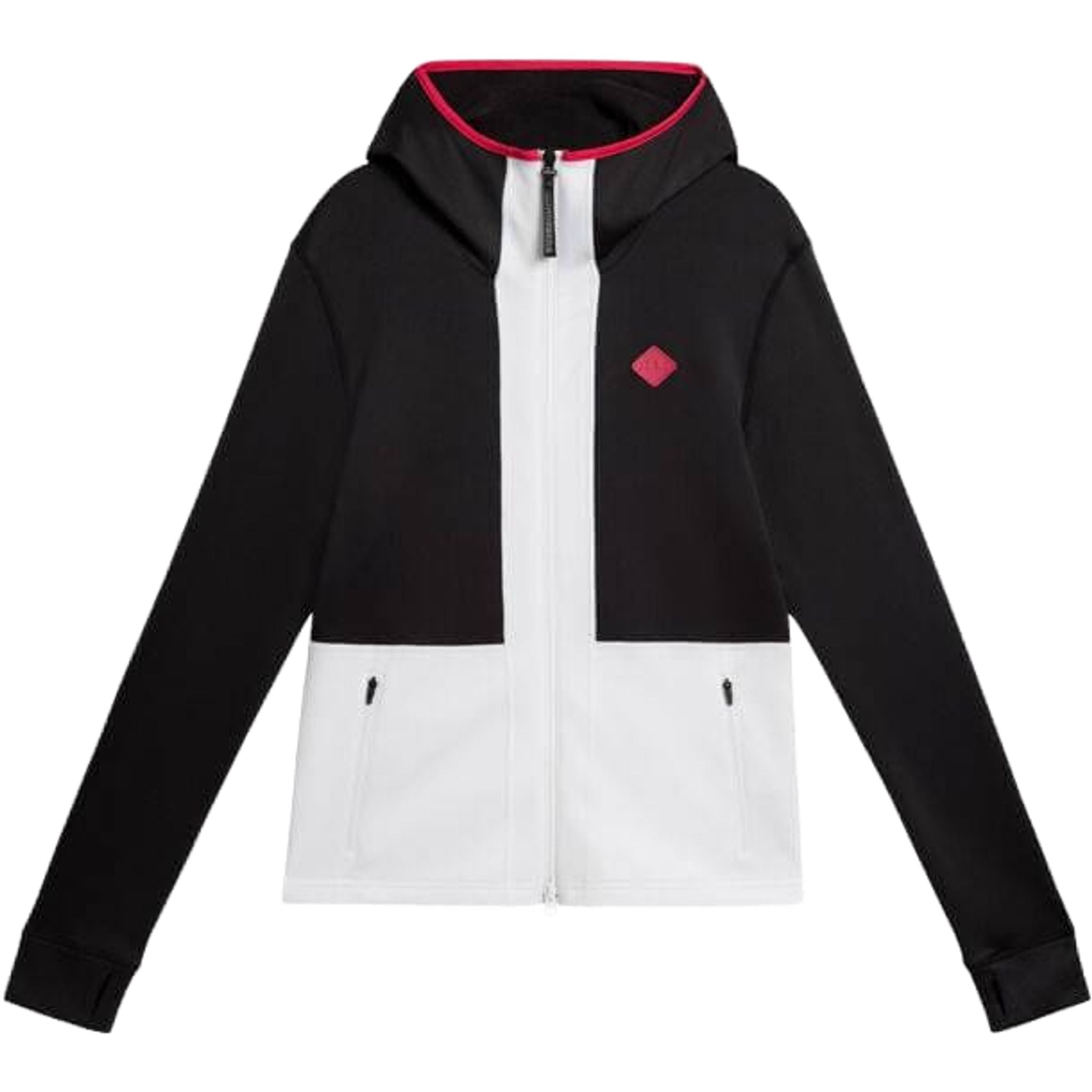 Sweat à capuche J. Lindeberg Powerline pour femme, noir