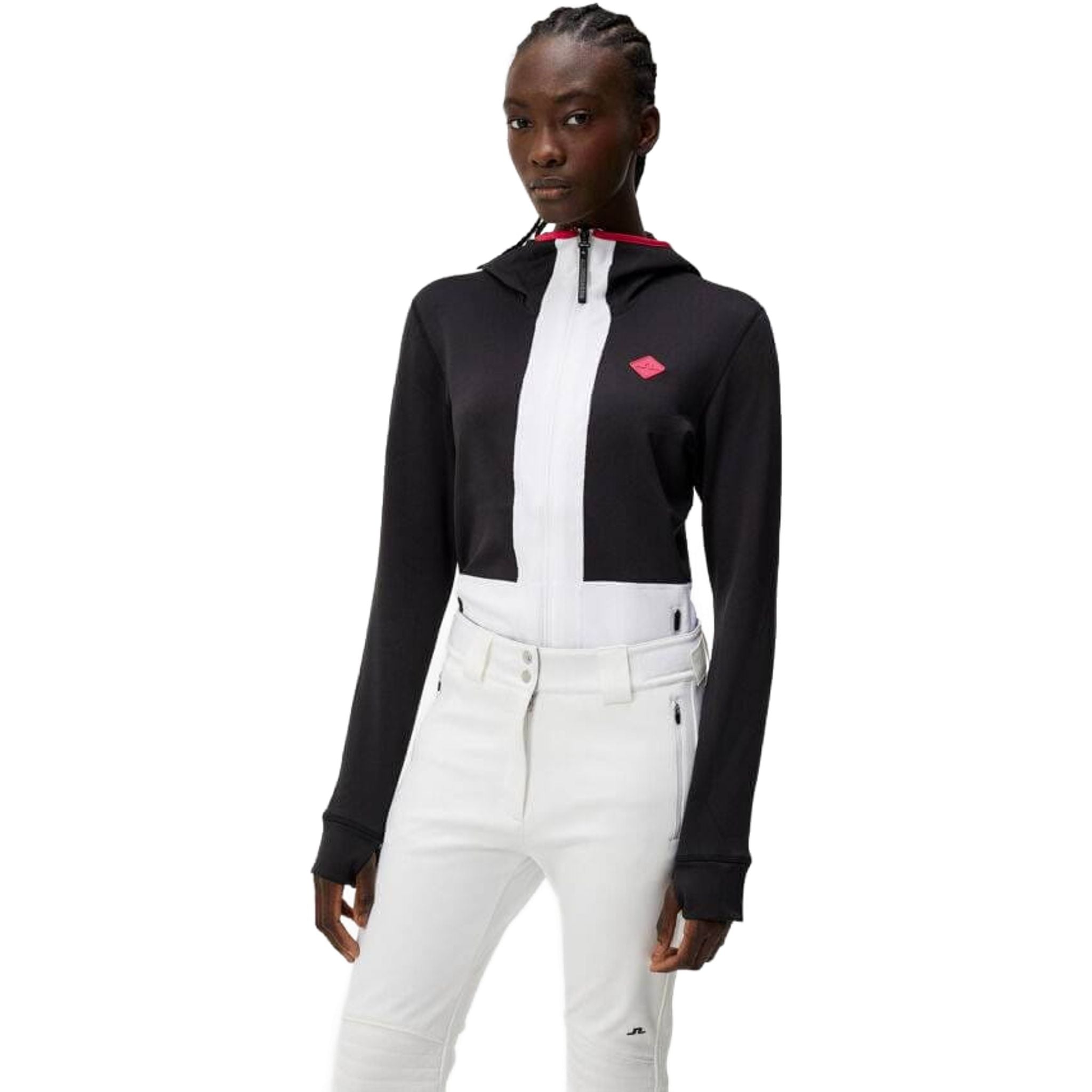 Sweat à capuche J. Lindeberg Powerline pour femme, noir