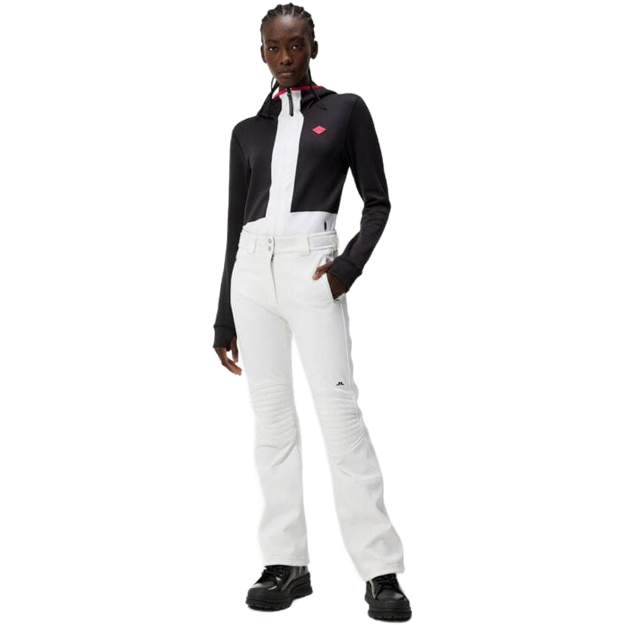 Sweat à capuche J. Lindeberg Powerline pour femme, noir