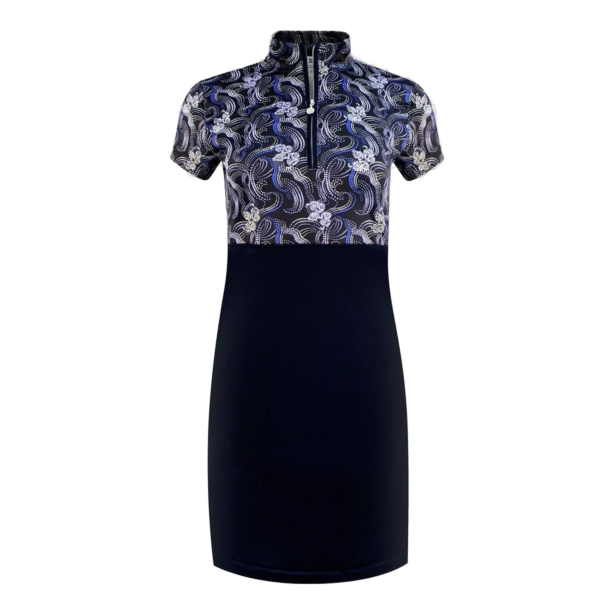 Robe de golf à manches courtes Luisa Daily Sports pour femmes