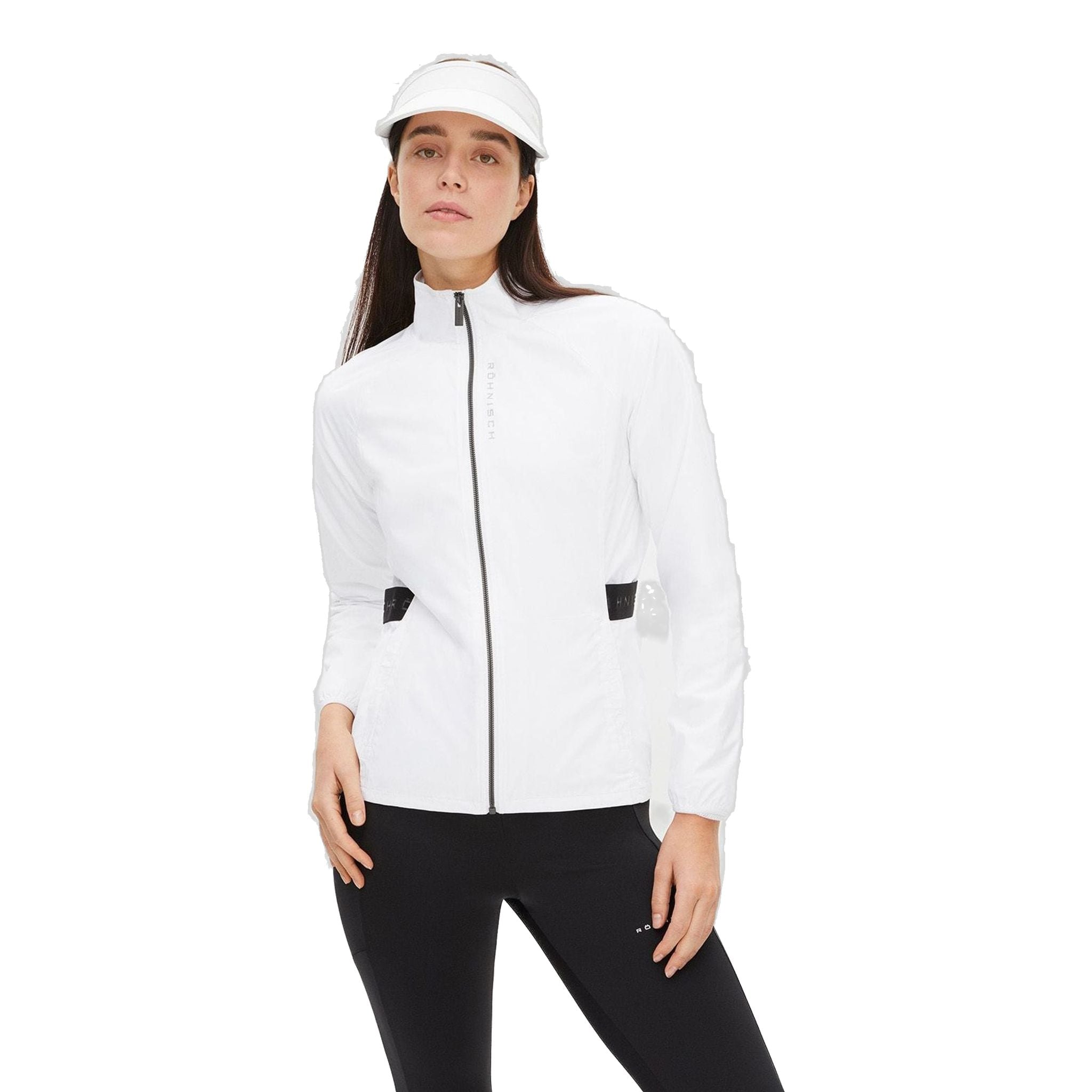 Veste coupe-vent de golf Röhnisch Miles pour femme, blanc pur, XXXL