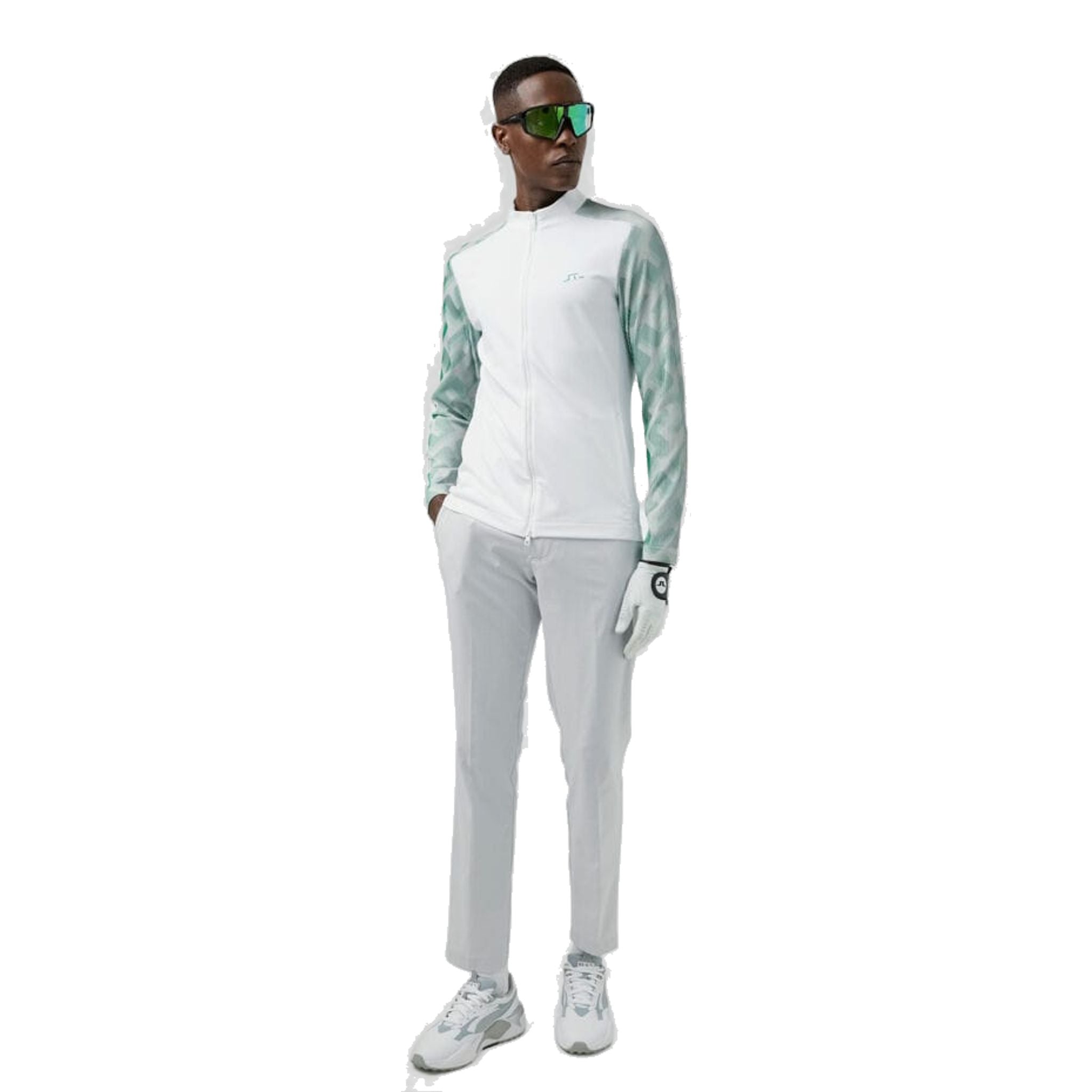 J. Lindeberg Erik 3D Sleeve Midlayer Hommes