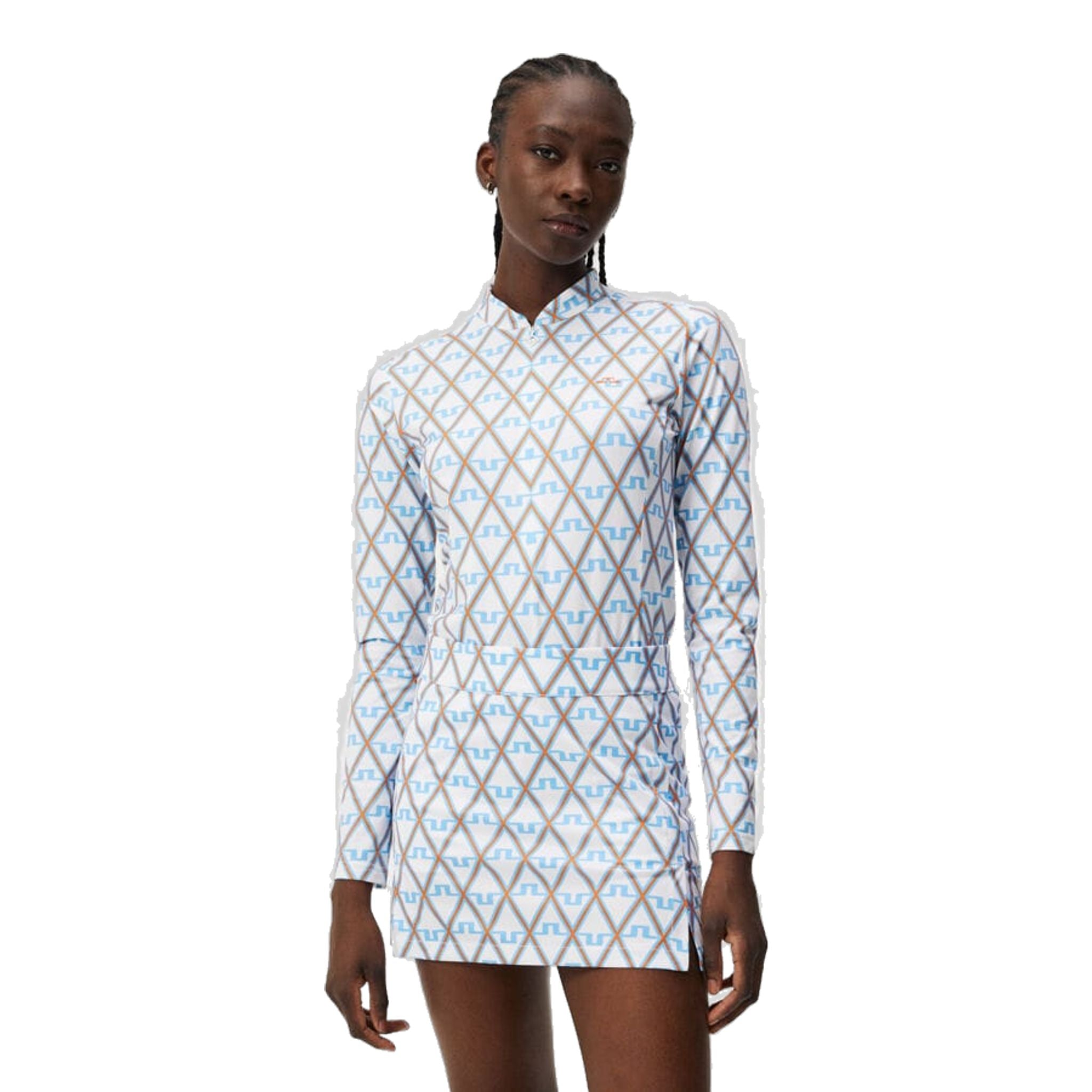 J. Lindeberg Marilyn Mi-couche à demi-zip pour femme