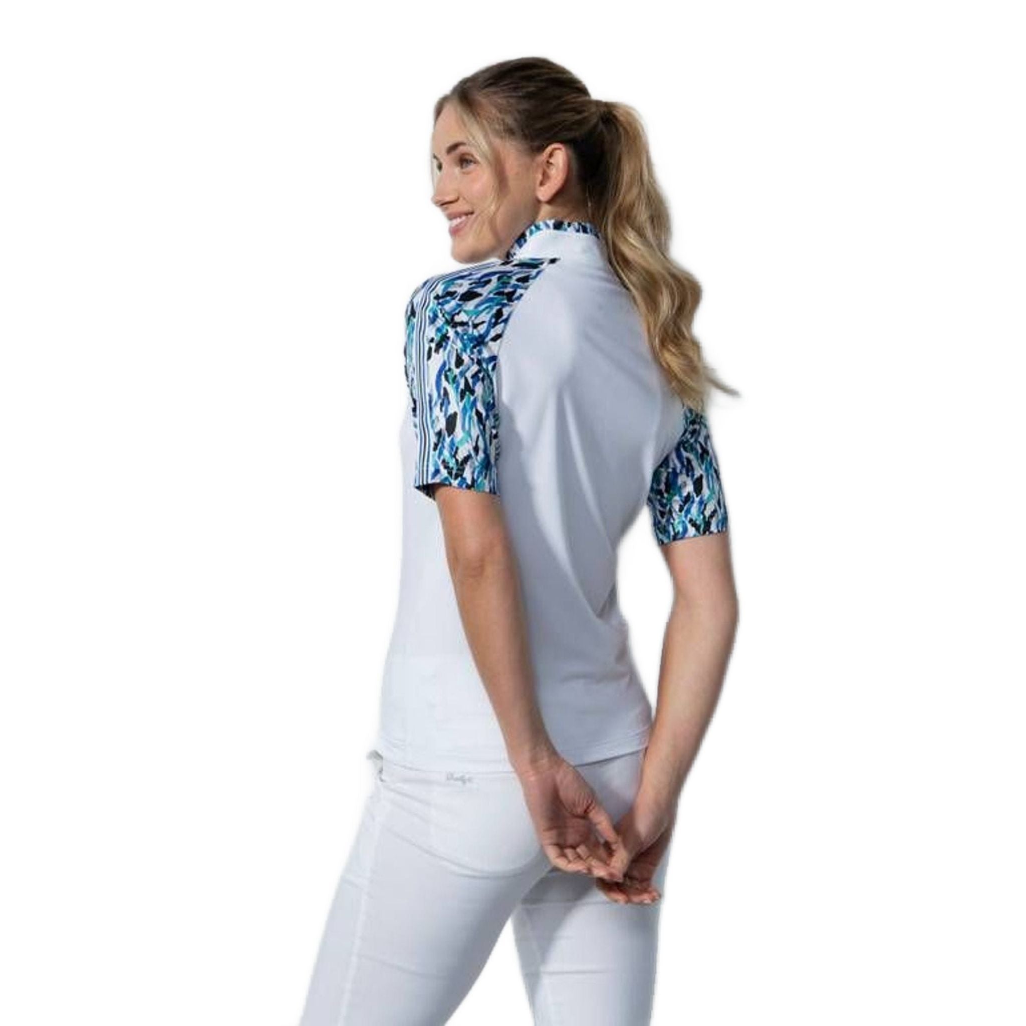 T-shirt à manches courtes et col montant Daily Sports Novara pour femme