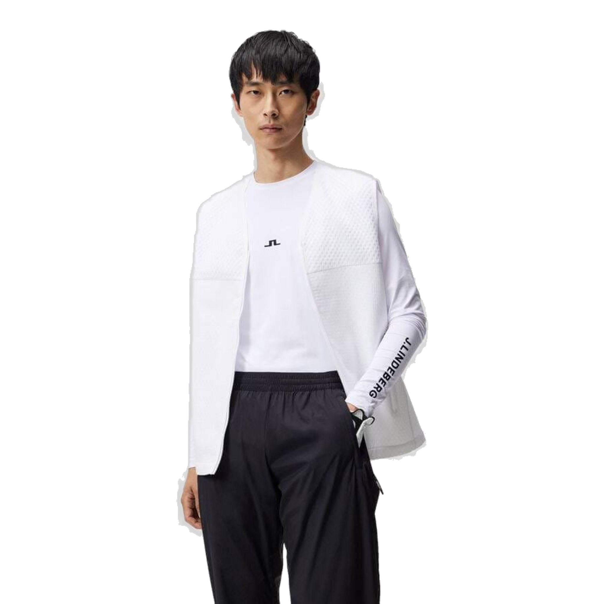 J. Lindeberg Thor T-shirt manches longues homme blanc taille M