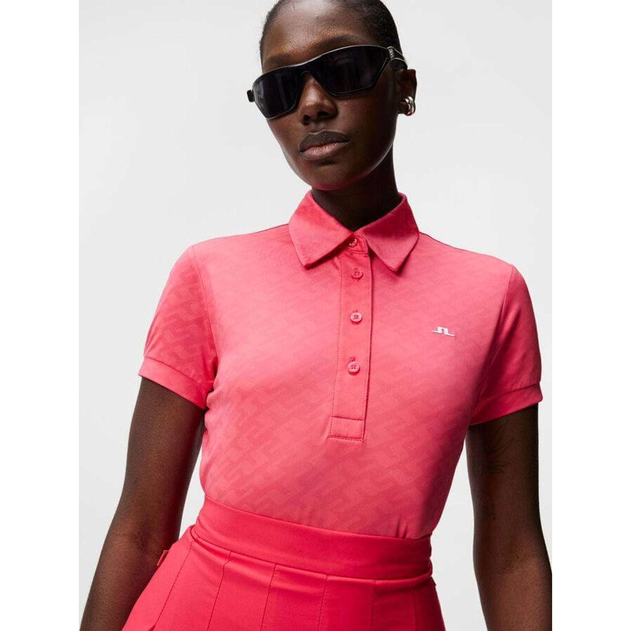 J. Lindeberg Polo Alaya Jacquard Femme