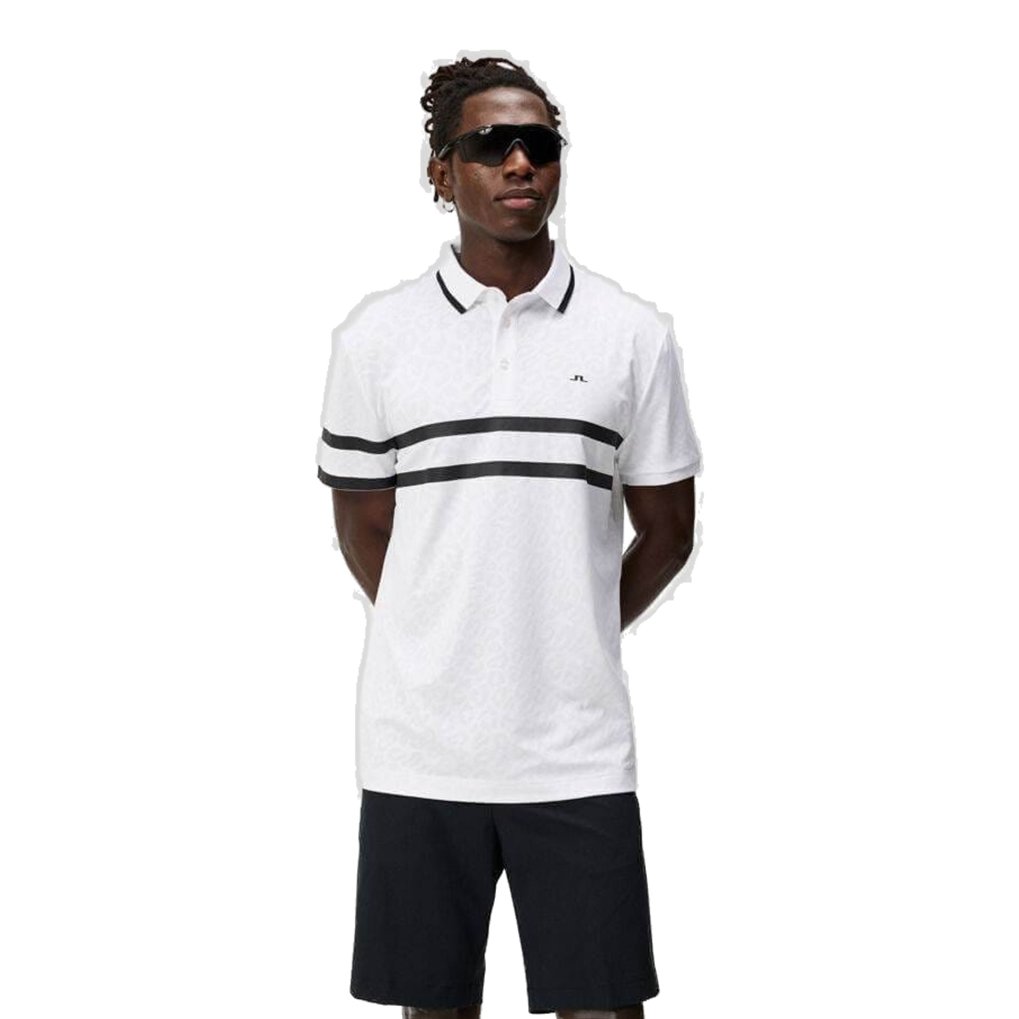 J. Lindeberg Boswell Regular Jacquard Polo Homme