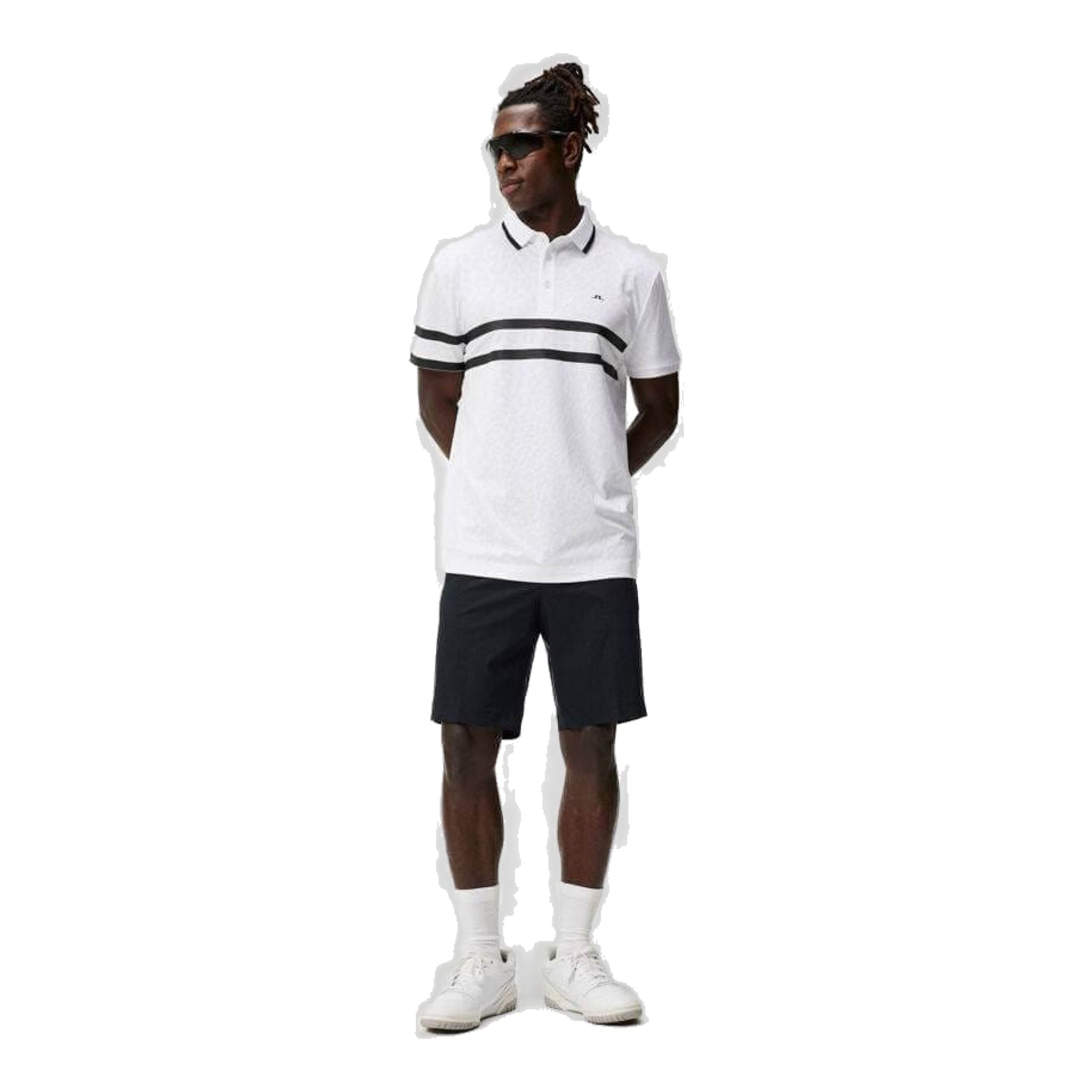 J. Lindeberg Boswell Regular Jacquard Polo Homme