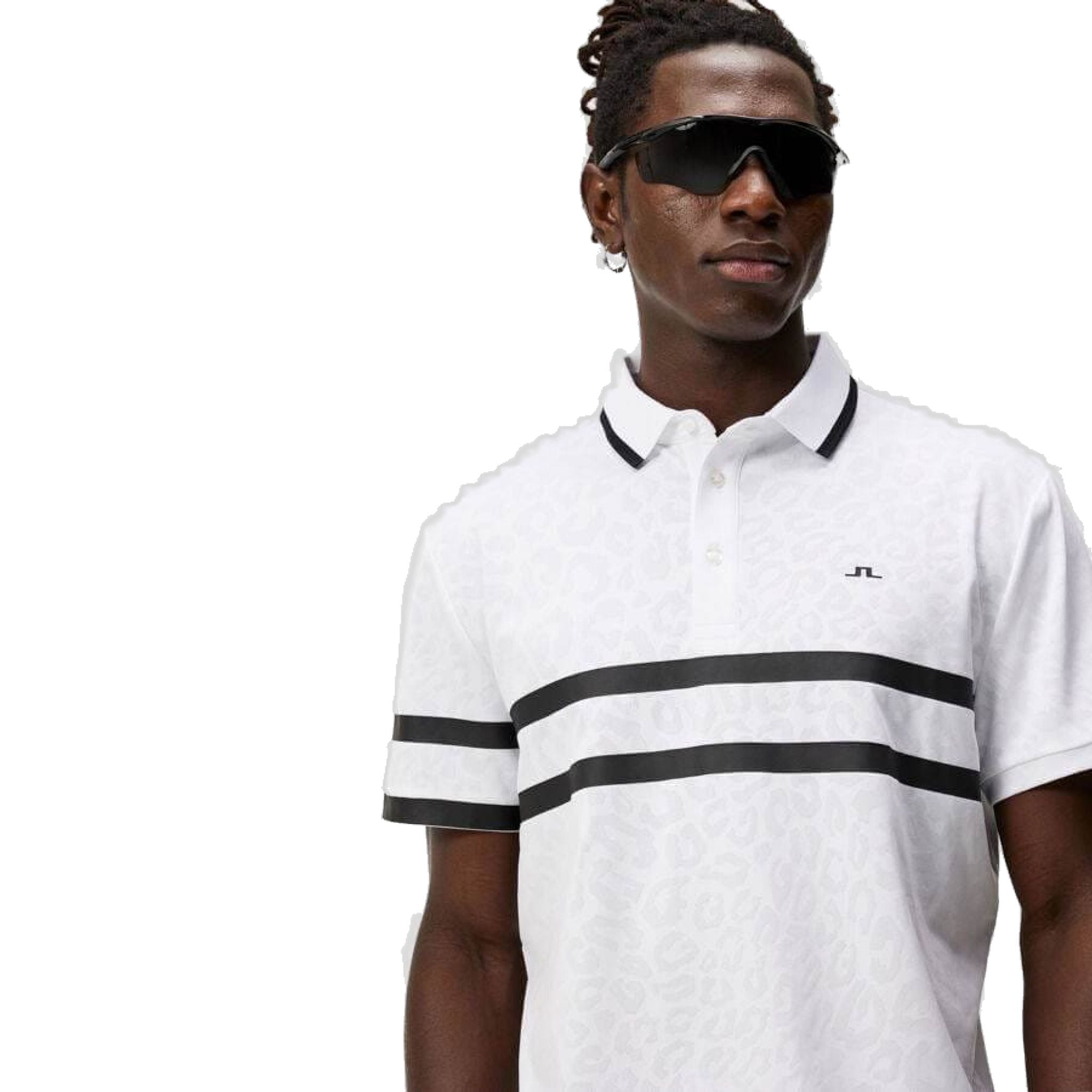 J. Lindeberg Boswell Regular Jacquard Polo Homme