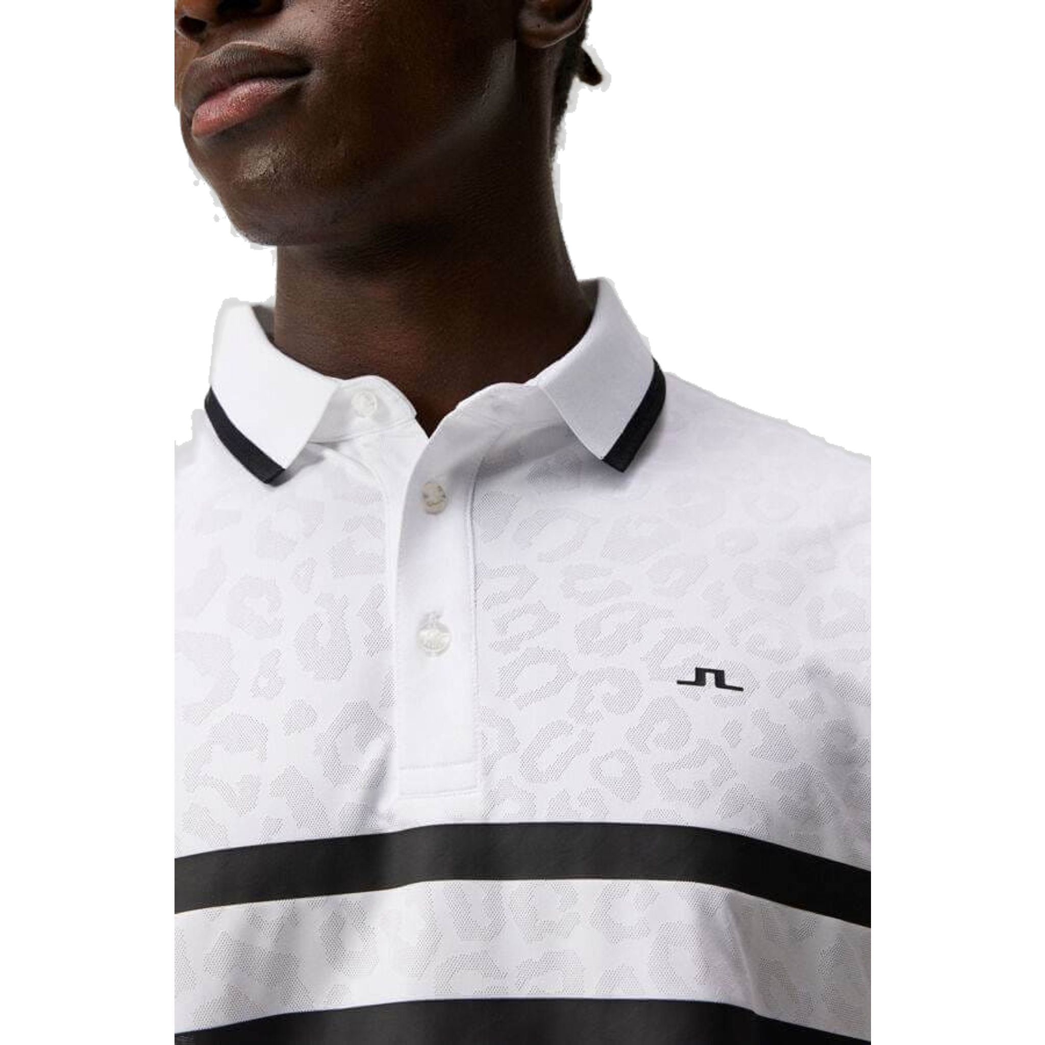J. Lindeberg Boswell Regular Jacquard Polo Homme