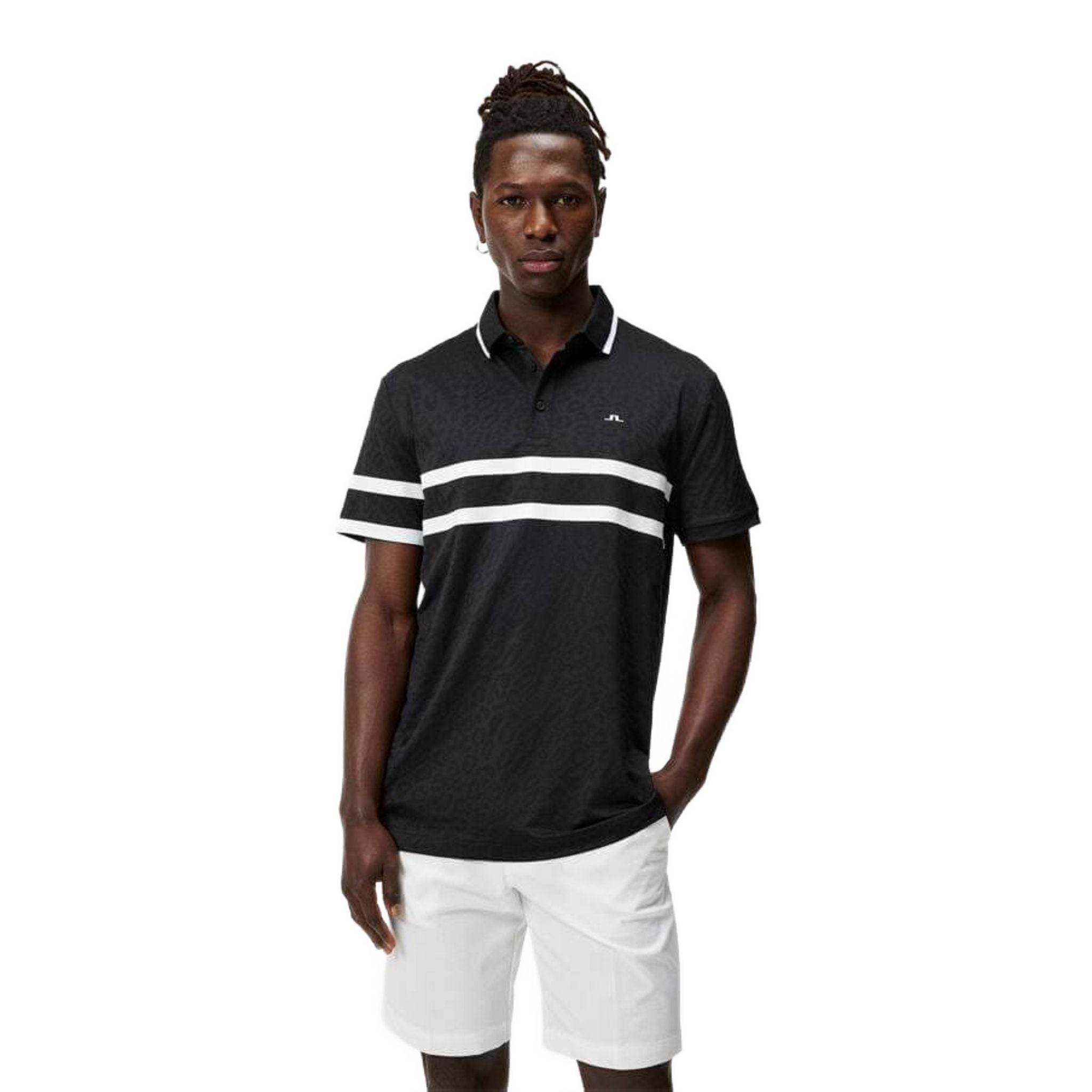 J. Lindeberg Boswell Regular Jacquard Polo Homme