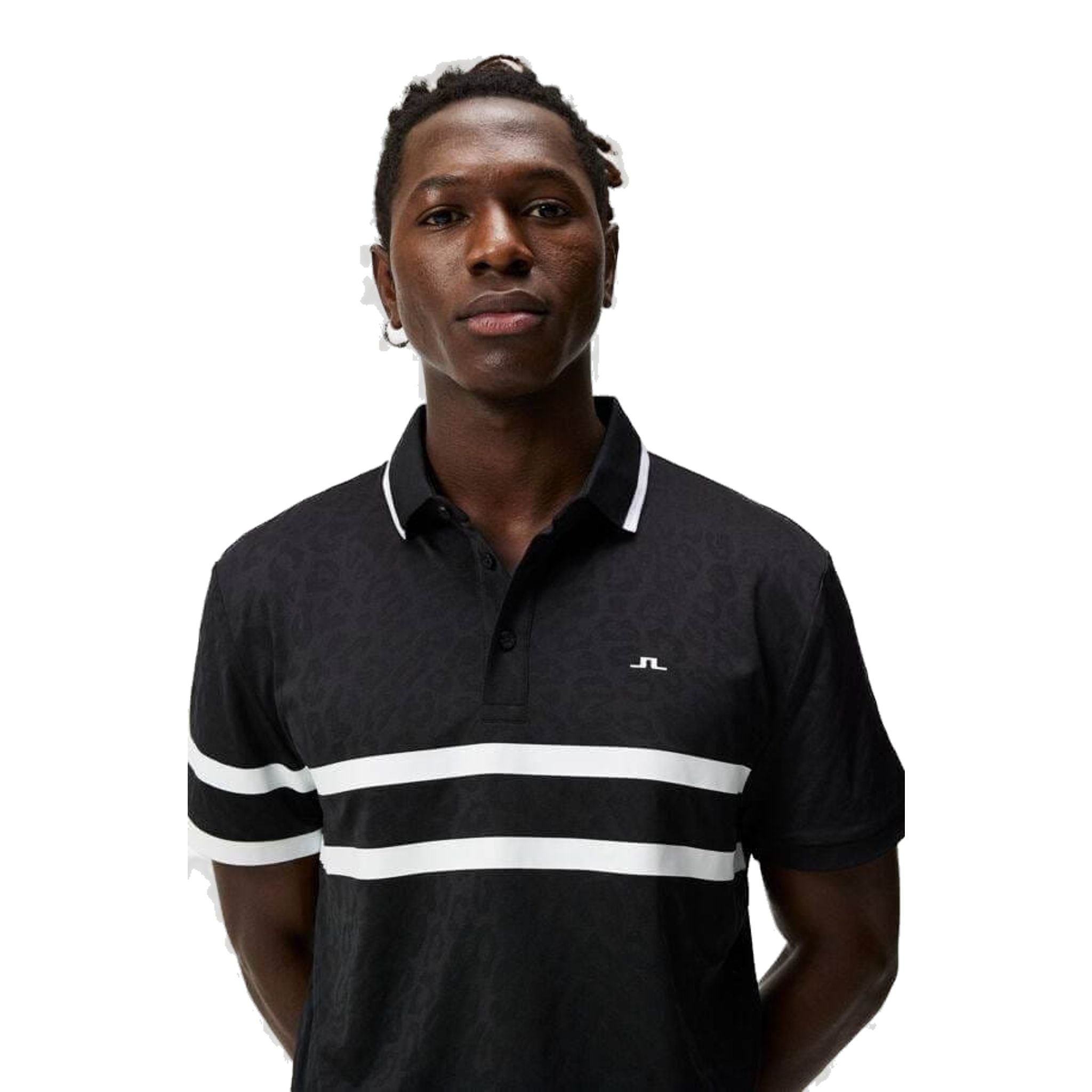 J. Lindeberg Boswell Regular Jacquard Polo Homme