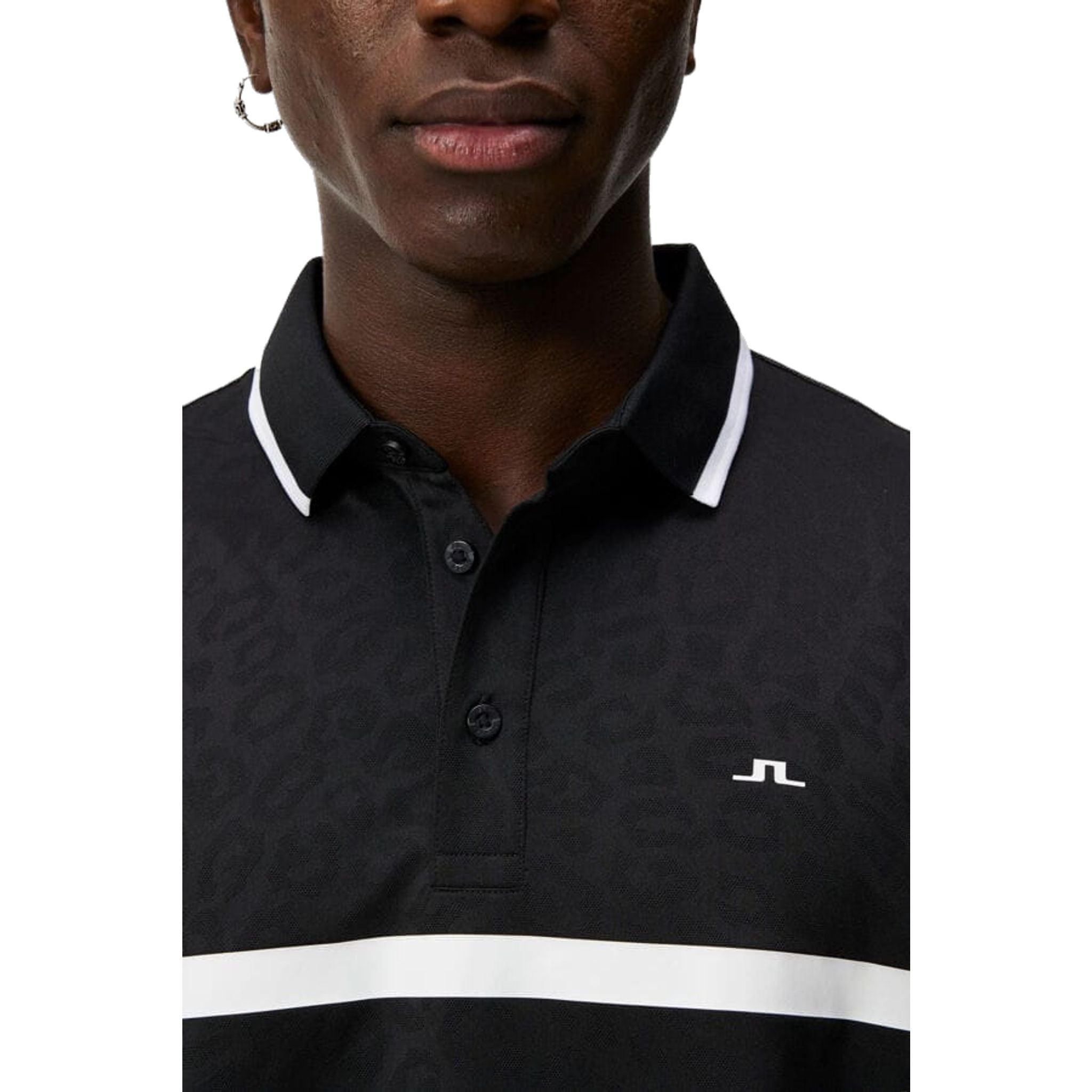 J. Lindeberg Boswell Regular Jacquard Polo Homme