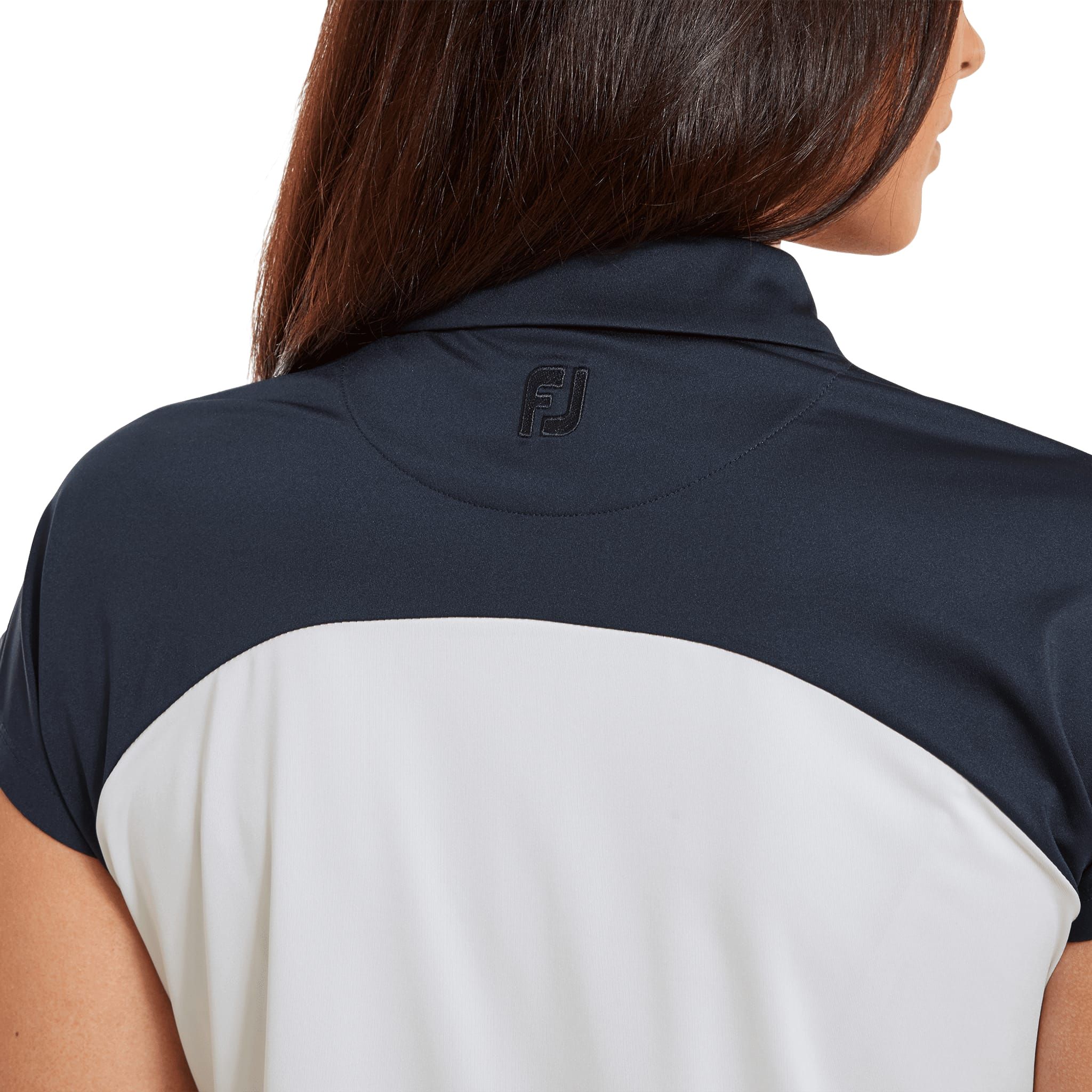 Polo Footjoy à manches courtes et blocs de couleur pour femme