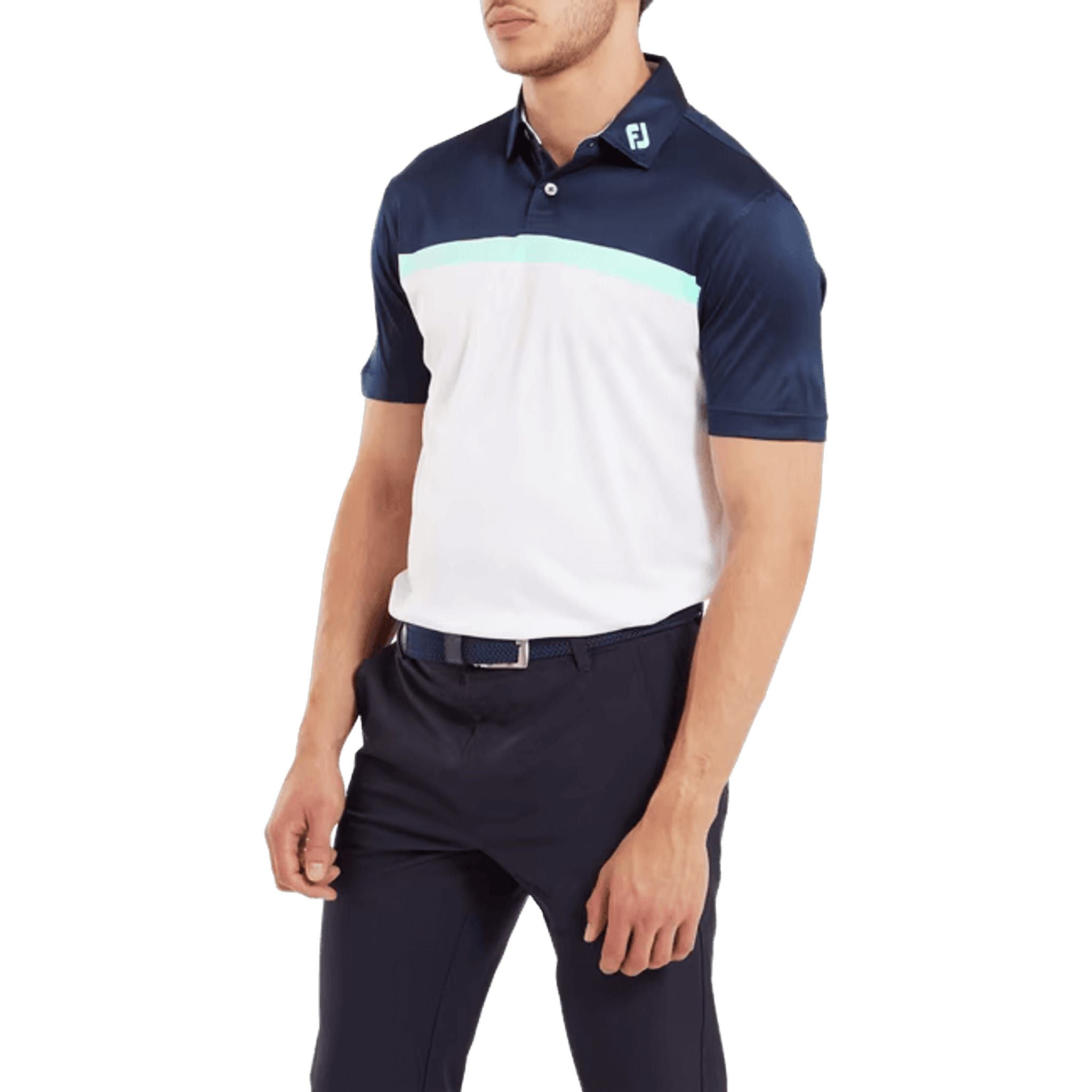 Polo Footjoy Lisle Color Block pour homme