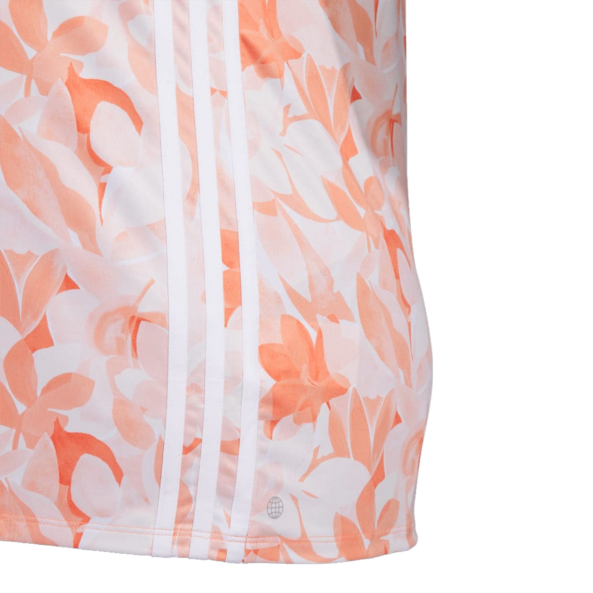 Polo fleuri Adidas pour femme