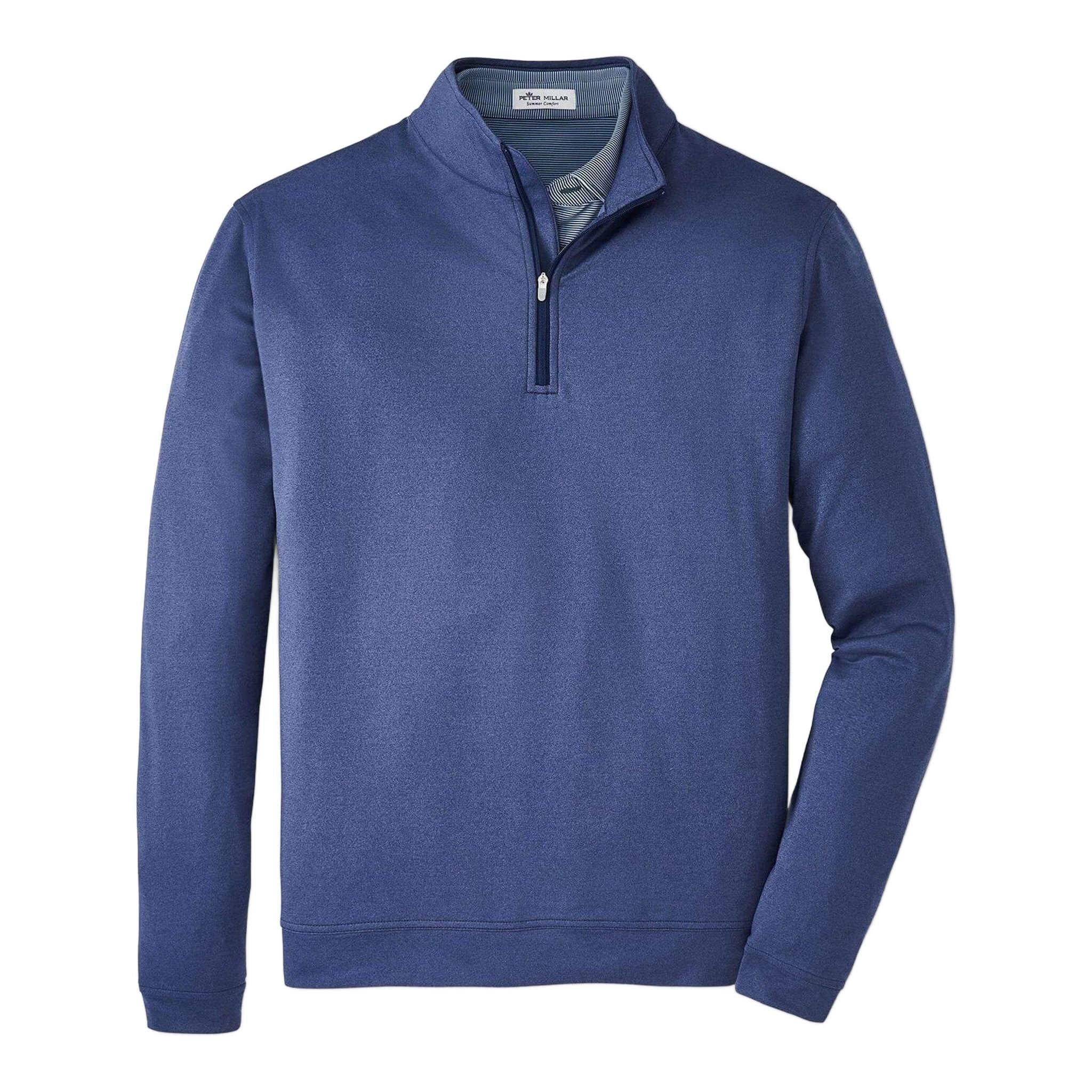 Pull Peter Millar Perth Melange Performance à fermeture éclair 1/4 pour homme