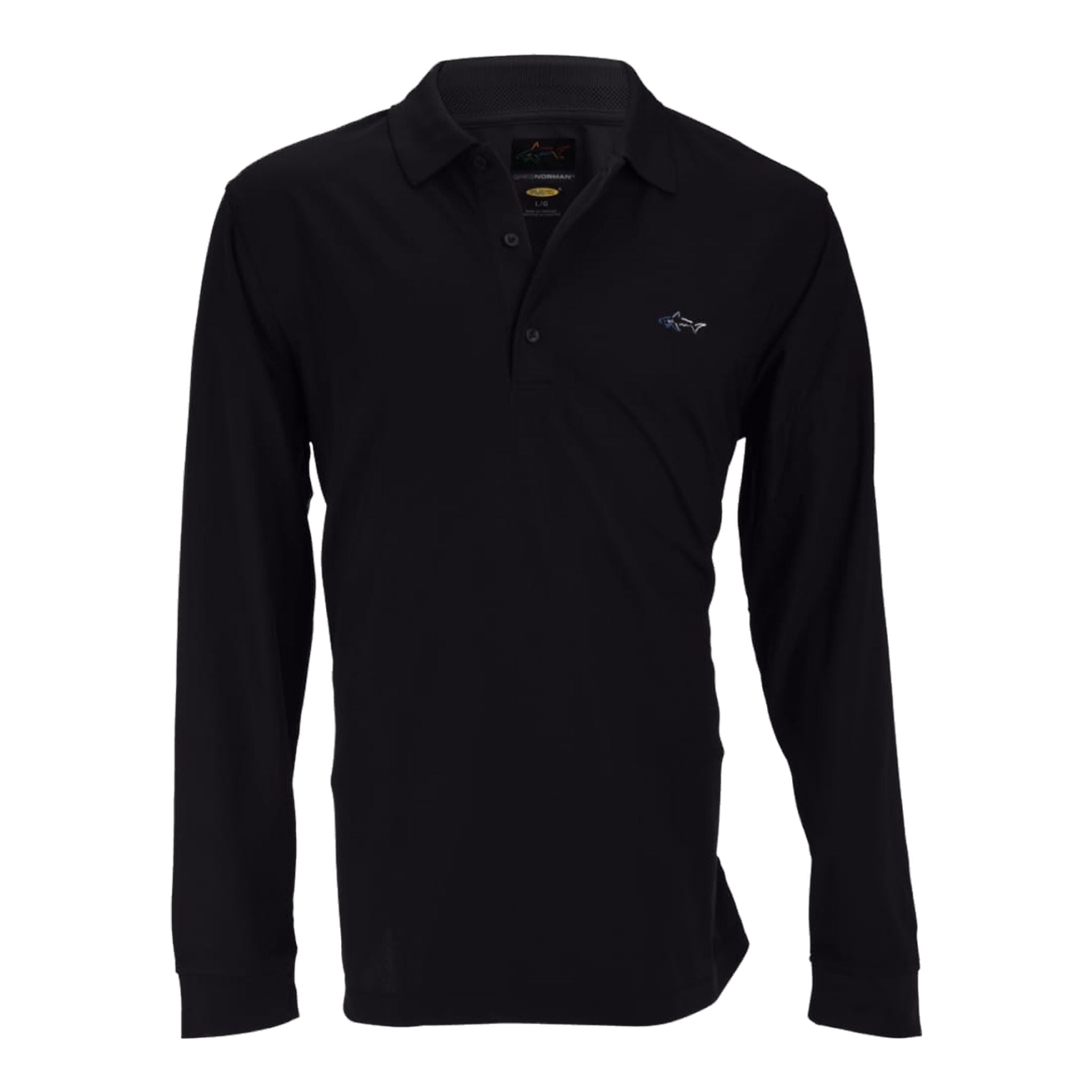 Greg Norman Pique Langarm-Poloshirt Herren
