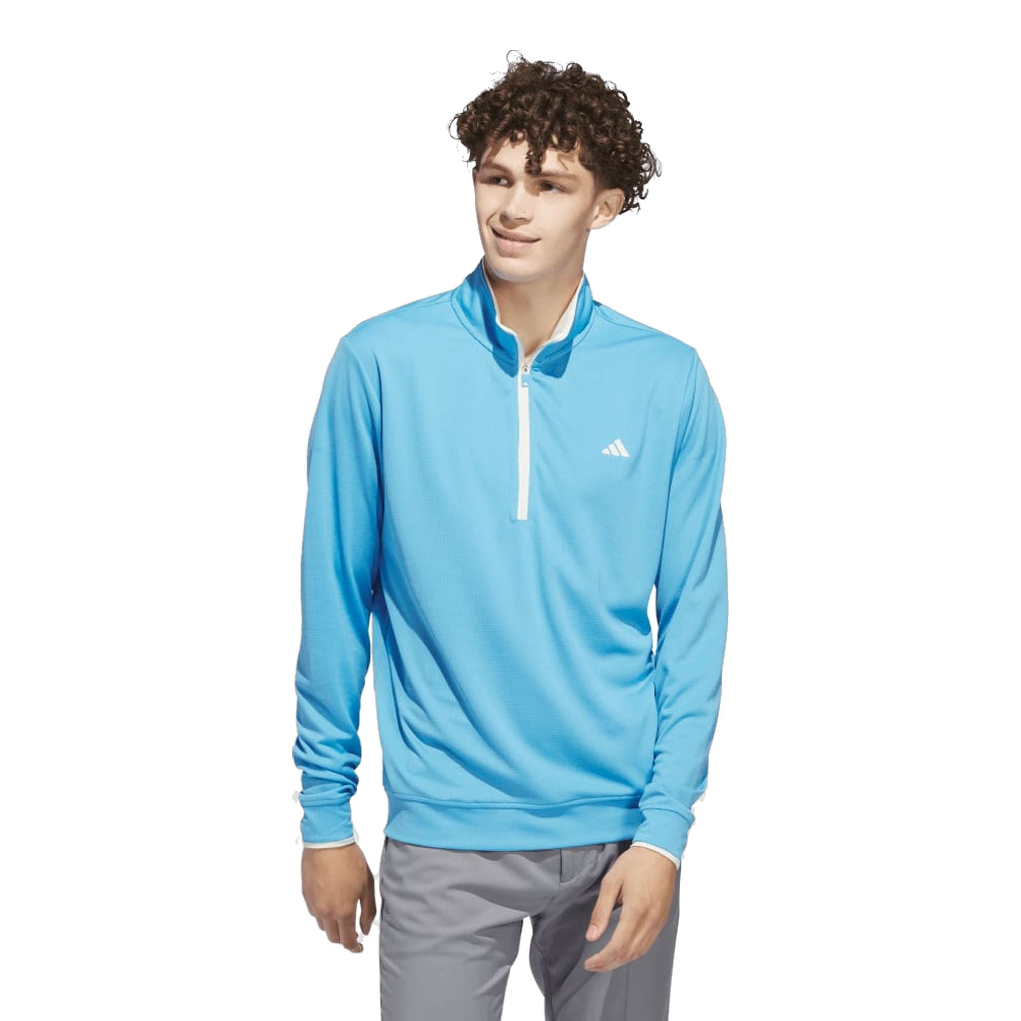 Pull Adidas UPF léger à fermeture éclair 1/4 pour homme
