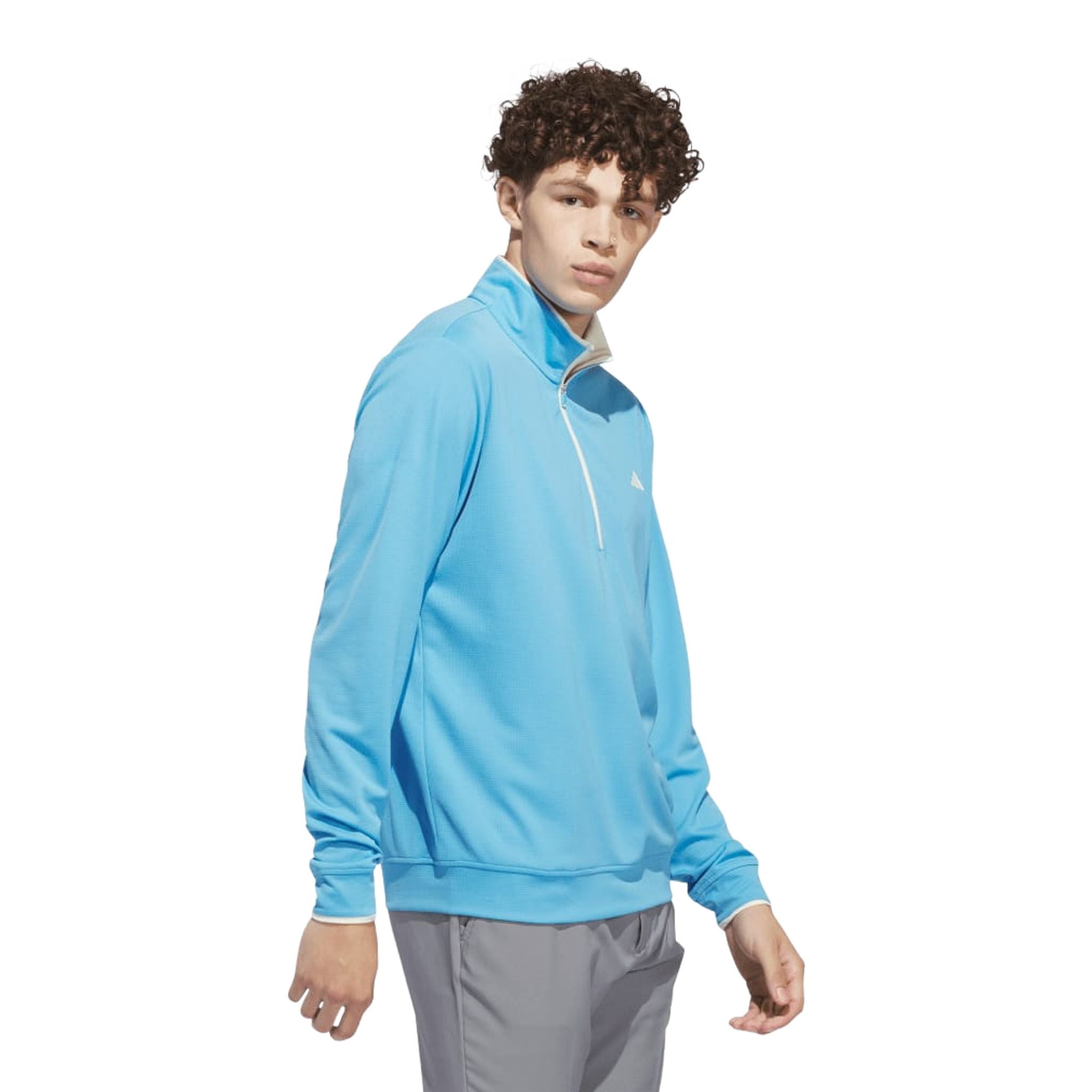 Pull Adidas UPF léger à fermeture éclair 1/4 pour homme