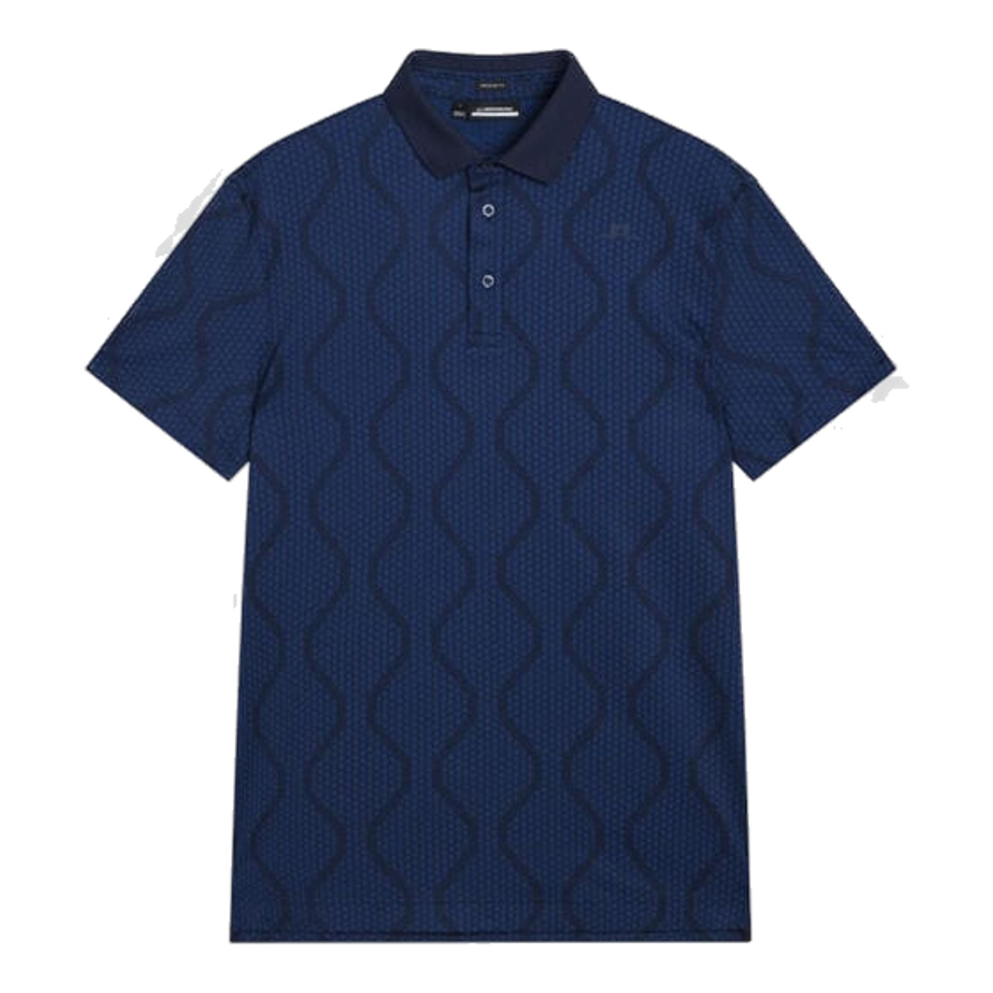 J. Lindeberg Mat Jacquard Regular Fit Polo Homme