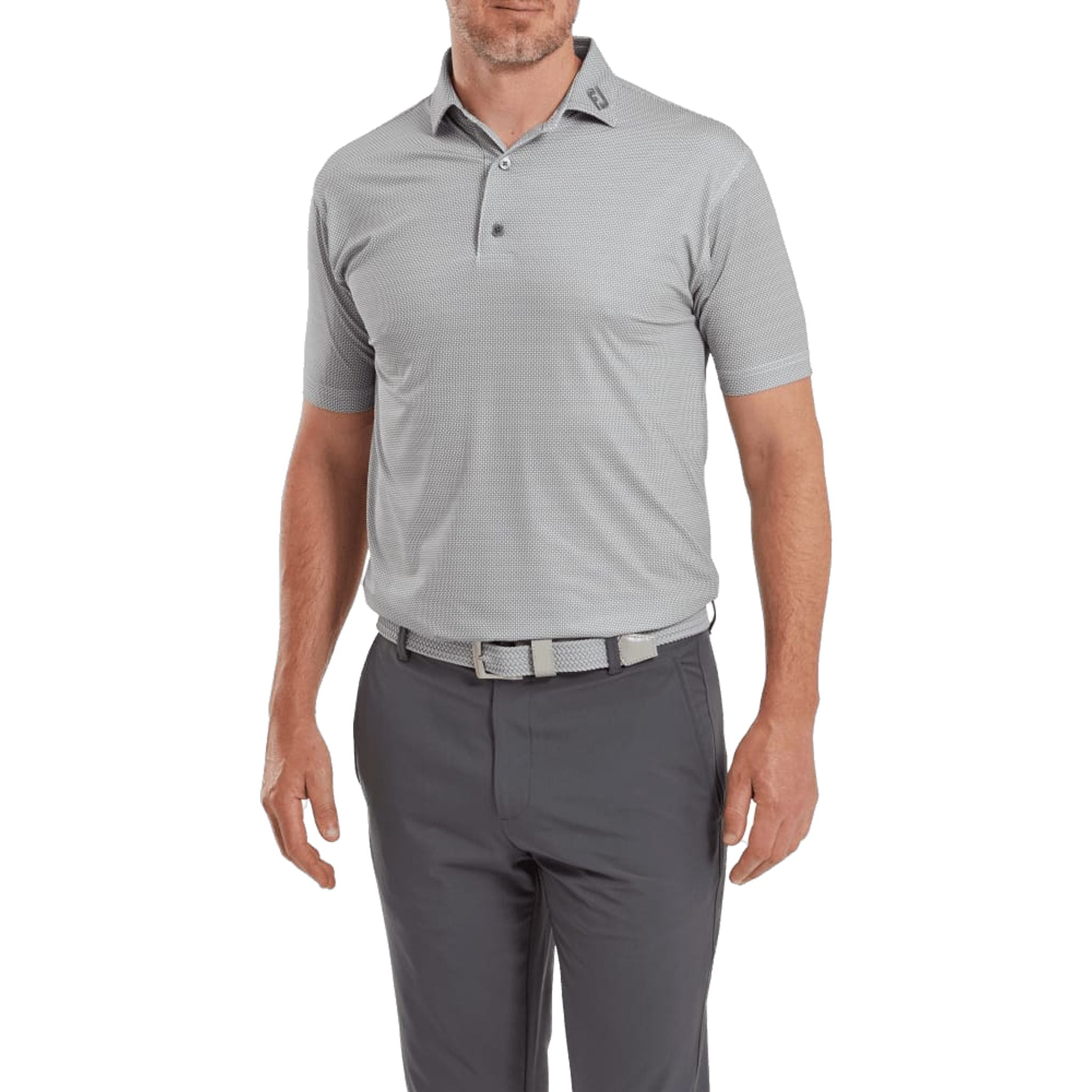 Polo Footjoy Lisle à imprimé octogonal pour homme