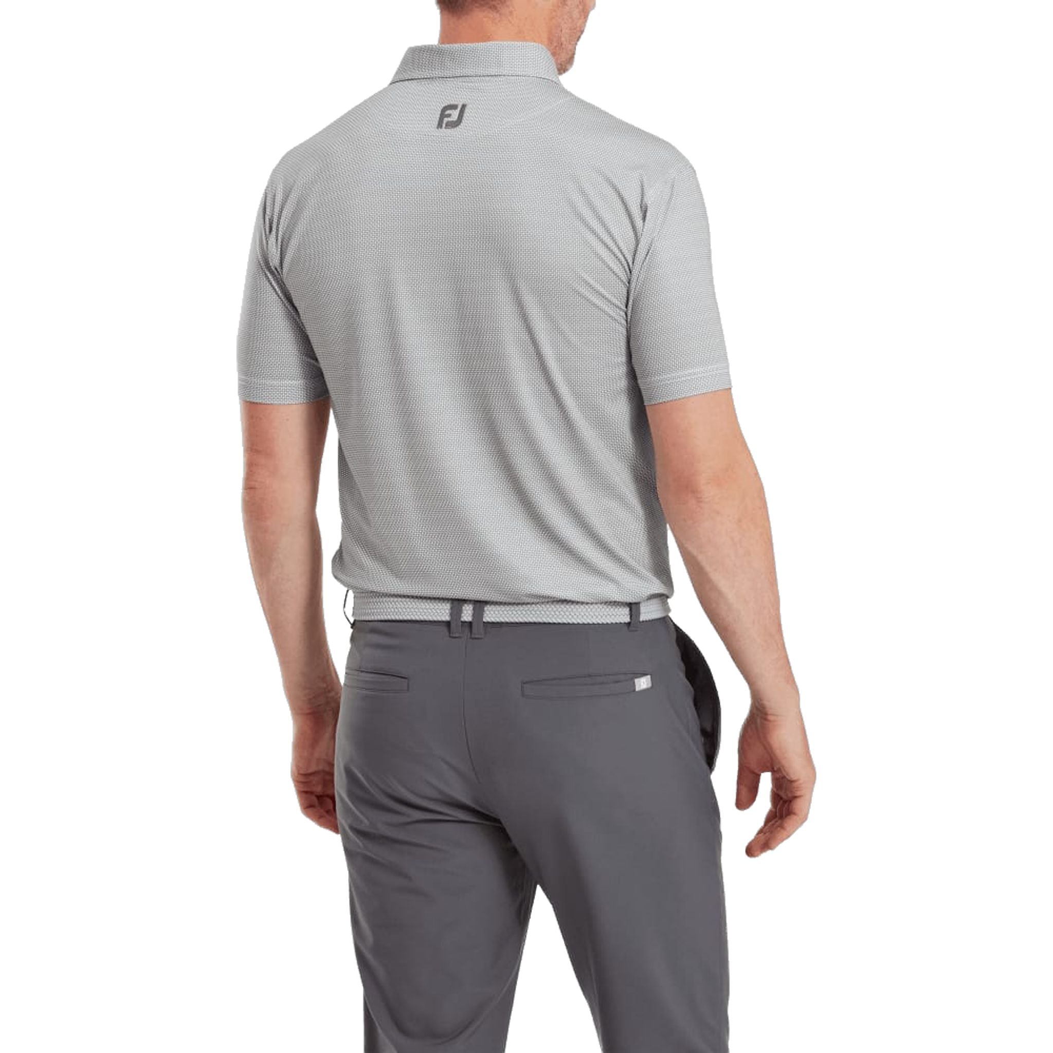 Polo Footjoy Lisle à imprimé octogonal pour homme