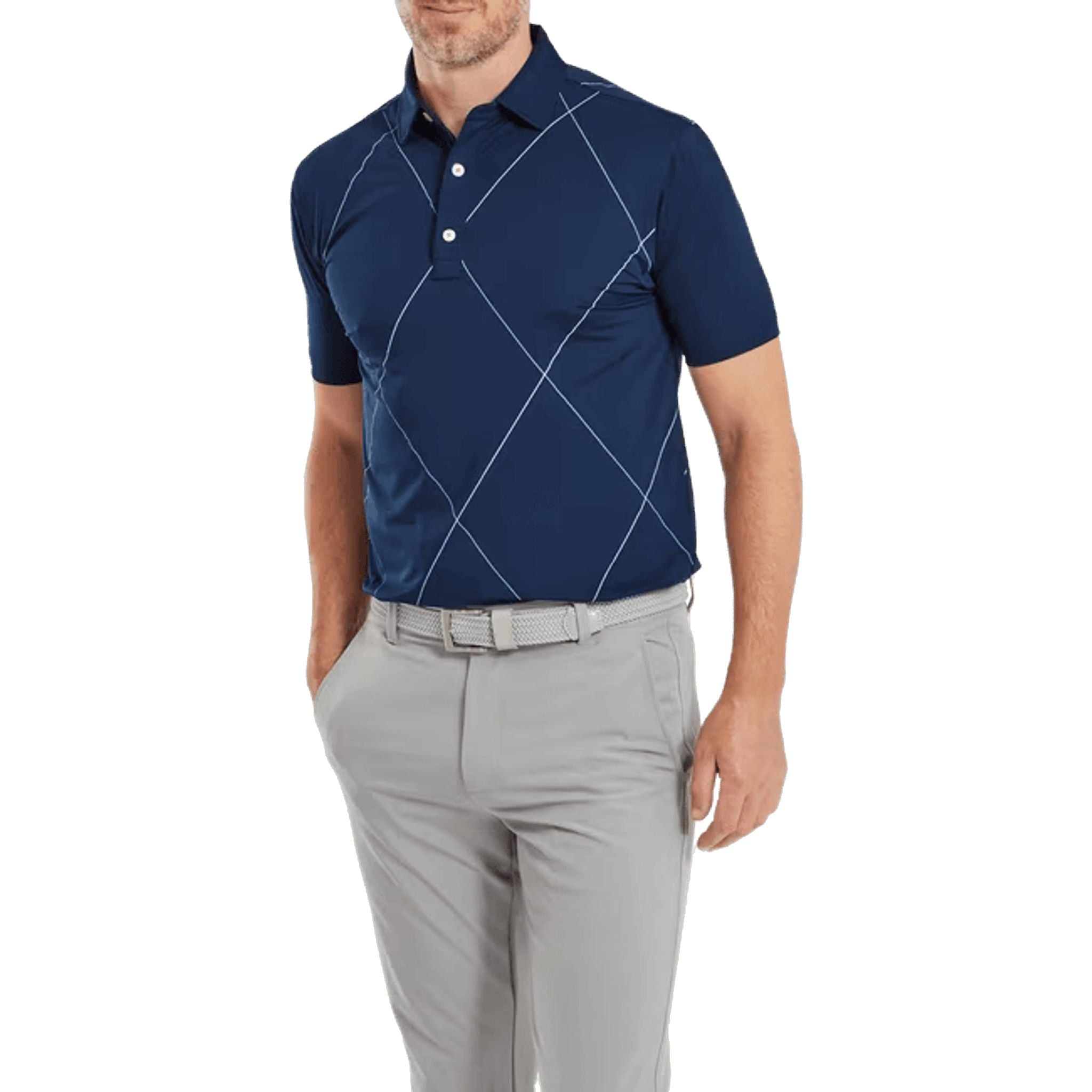 Polo Footjoy Raker Print Lisle pour homme