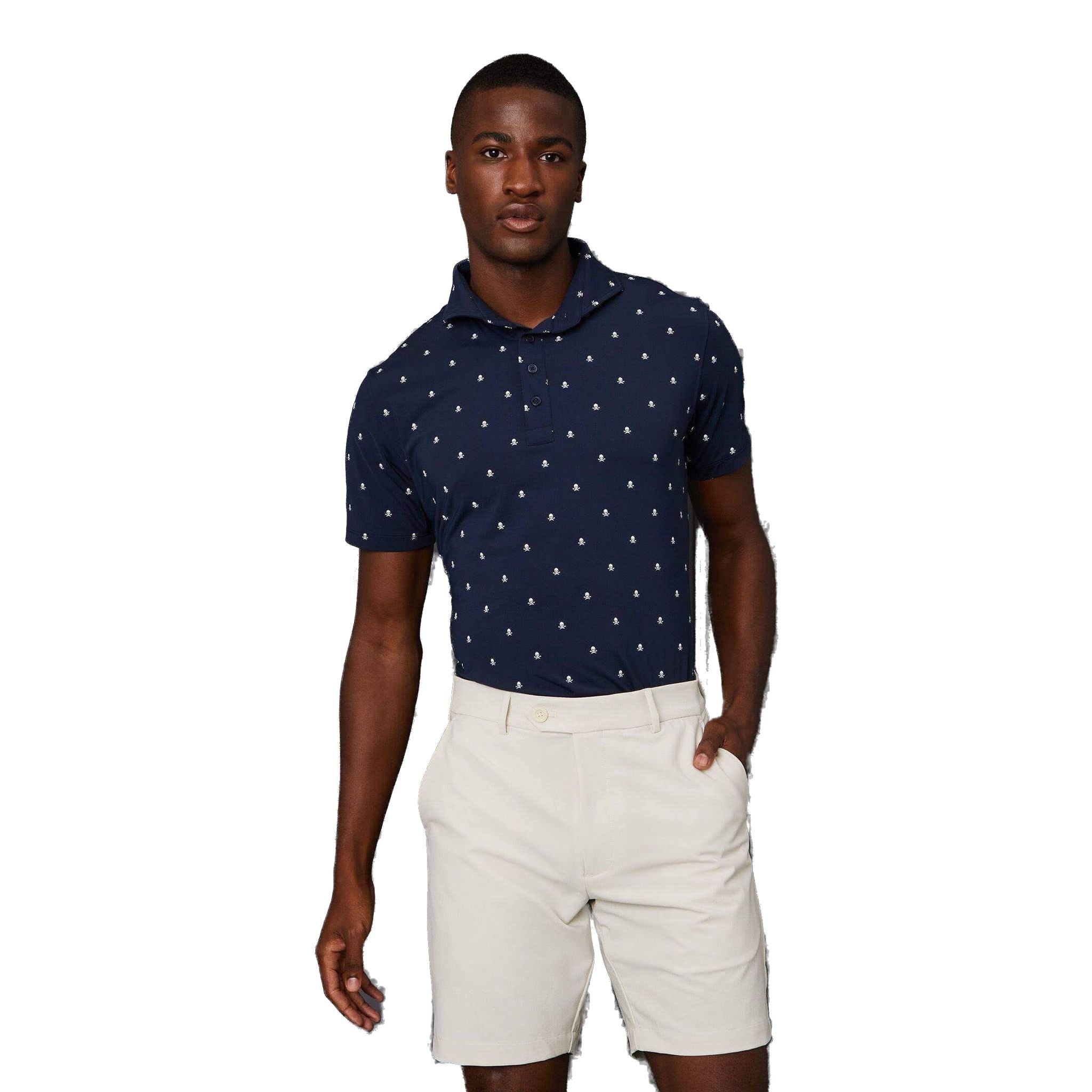 Polo homme GFORE Skull and T's Ice coupe ajustée