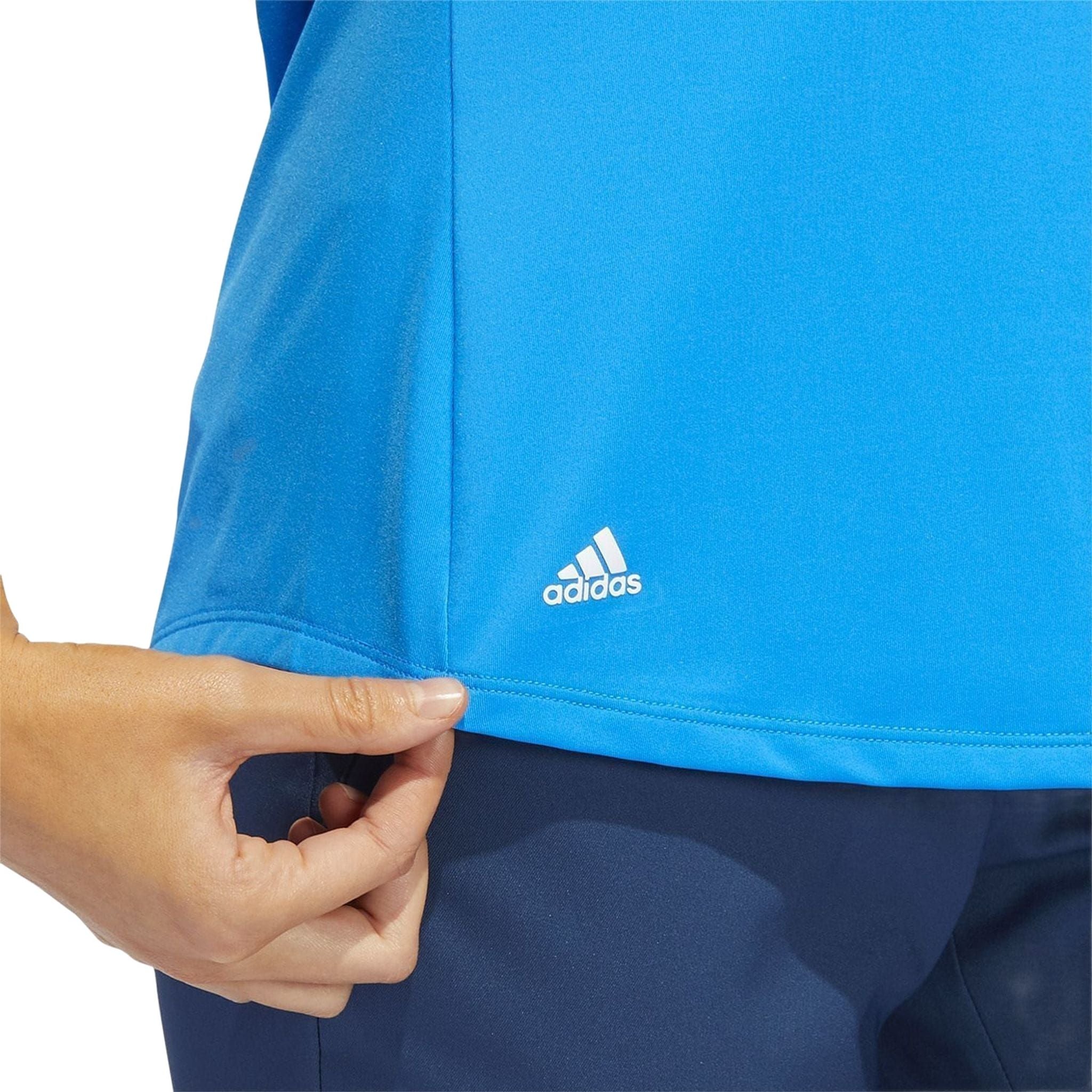Polo sans manches uni Adidas pour femme