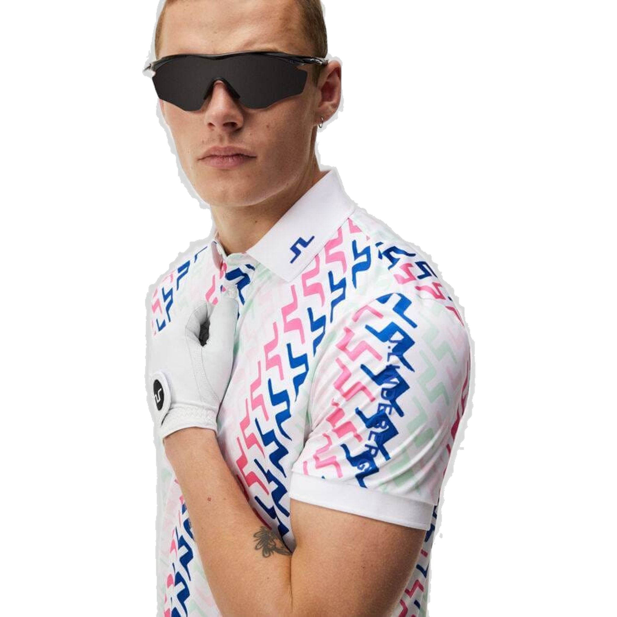 Polo imprimé J. Lindeberg Tour Tech coupe régulière pour homme