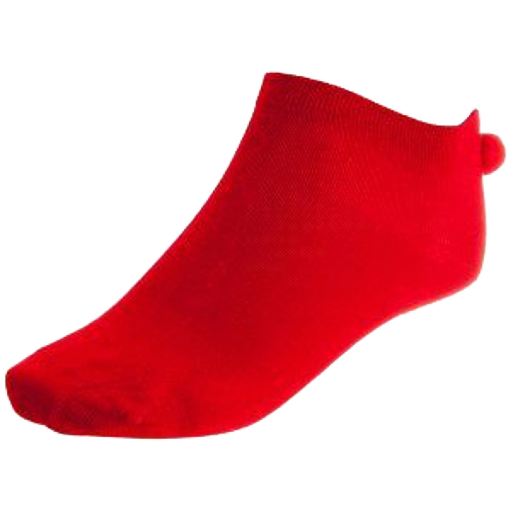 Agentur Erwin Reithmeier W Socken Rot mit Bommel 39-42 Damen