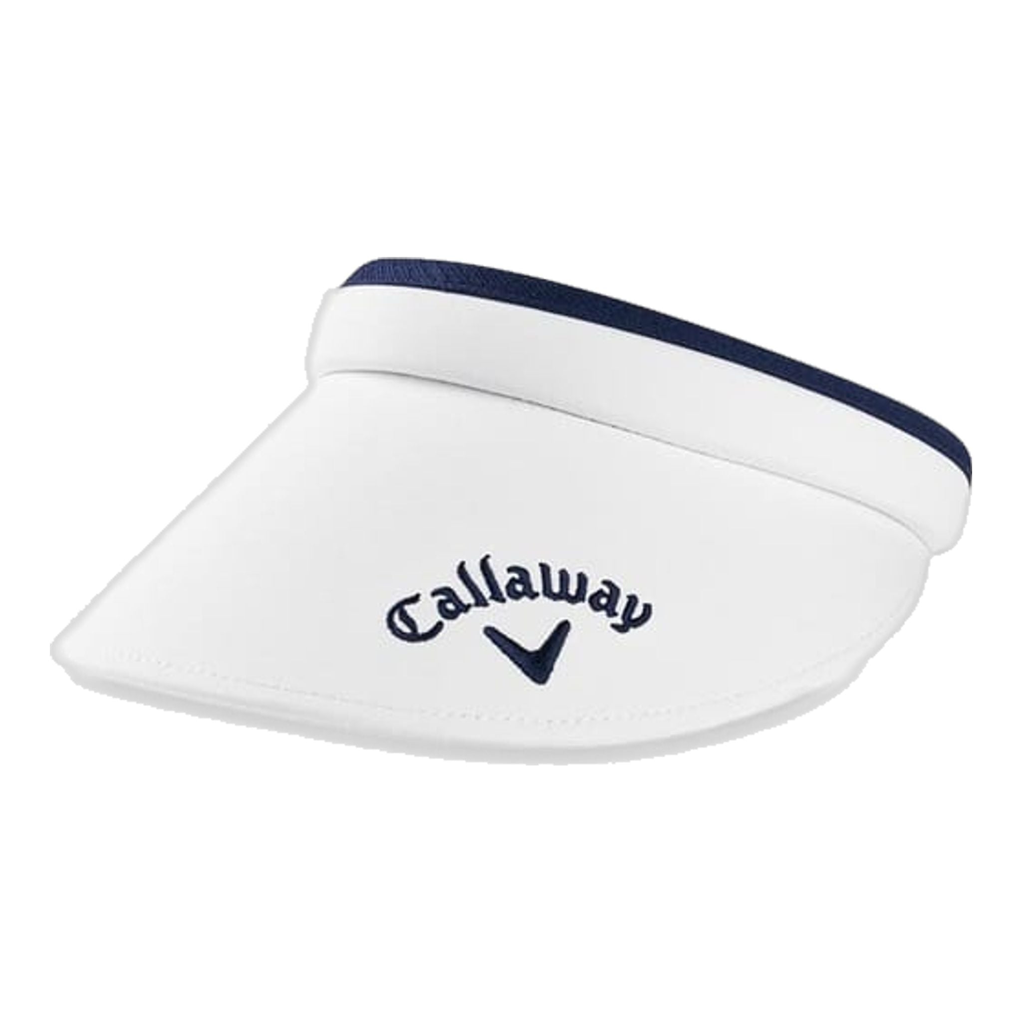 Visière Callaway W Clip blanche/marine pour femme