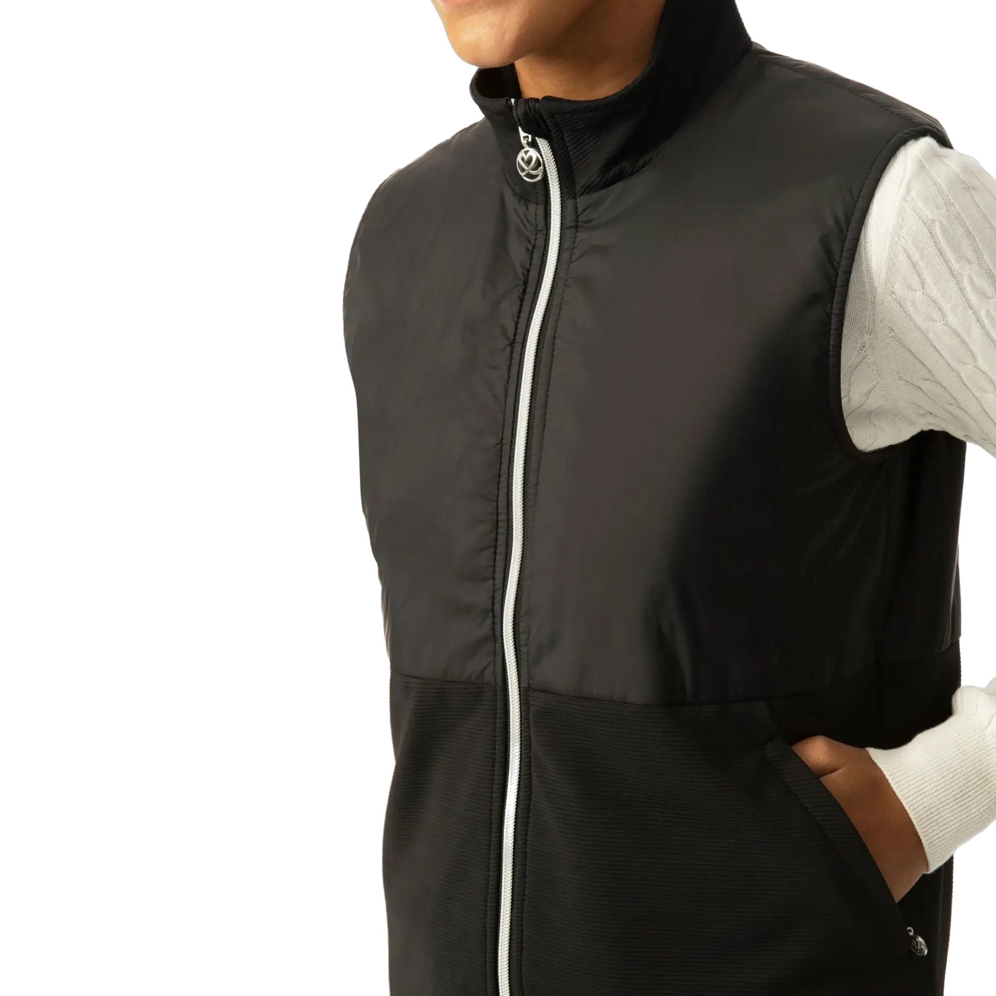 Gilet de golf Mia noir pour femme de Daily Sports